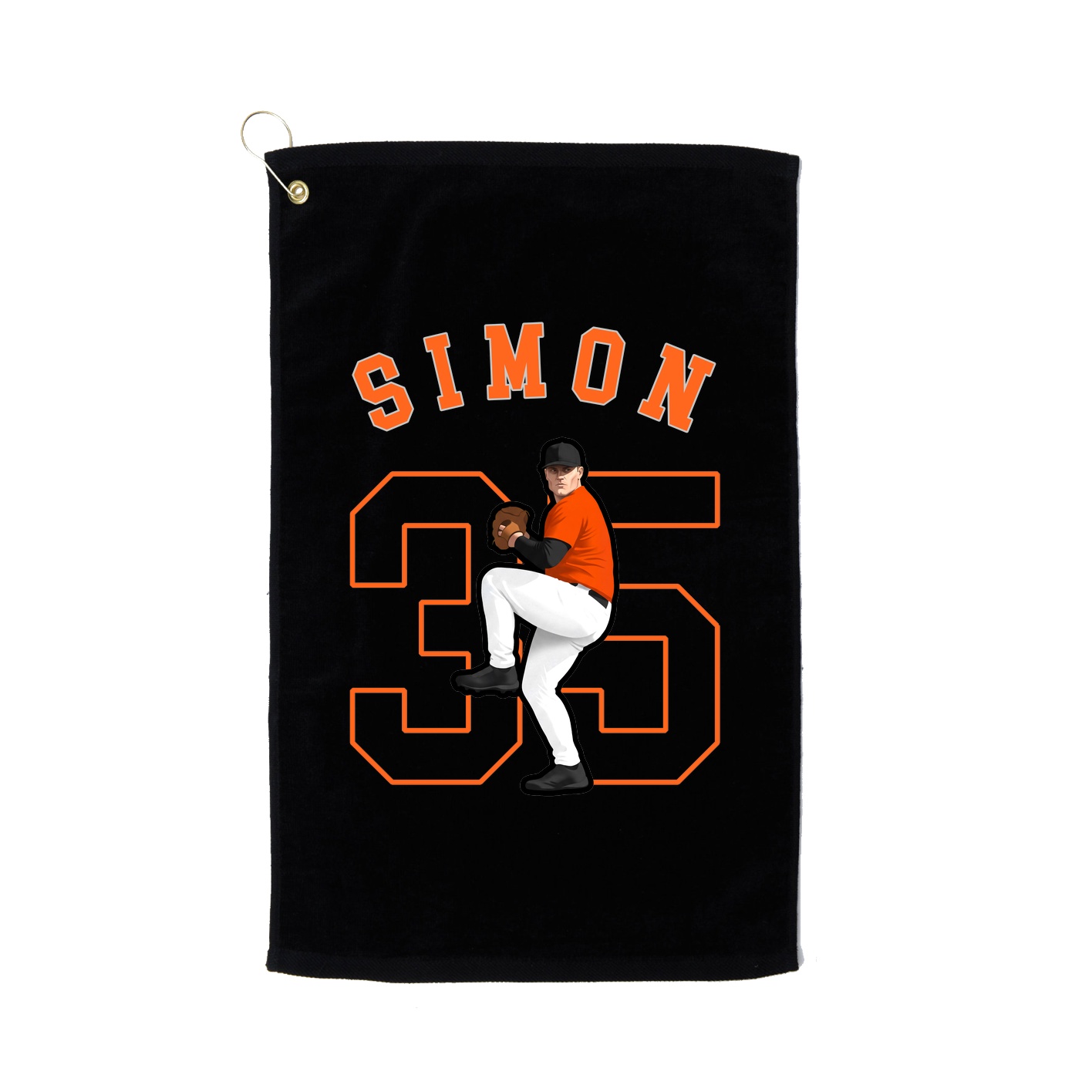 Golf Towel — Shirsey Arch in Black