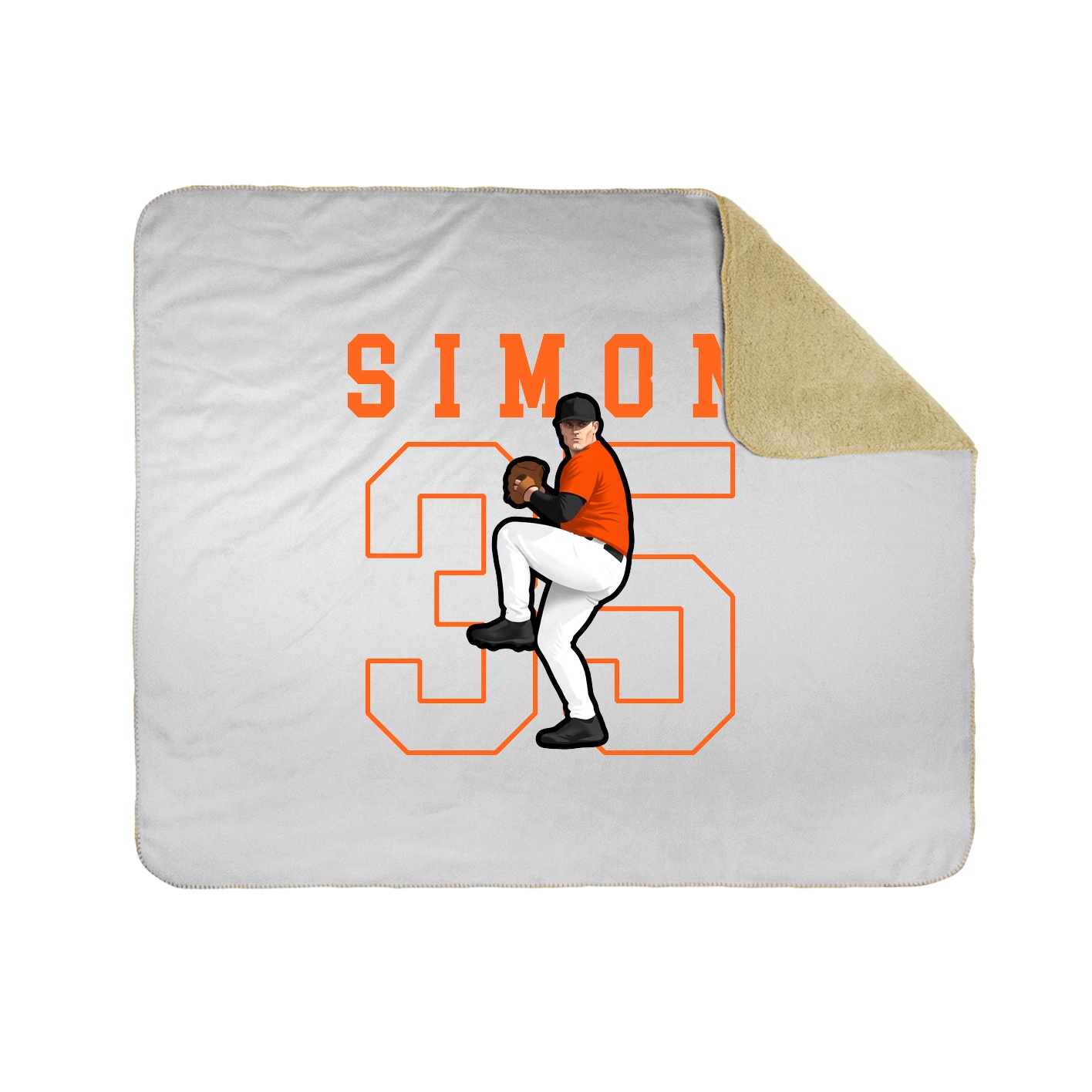 Throw Blanket — Shirsey in White
