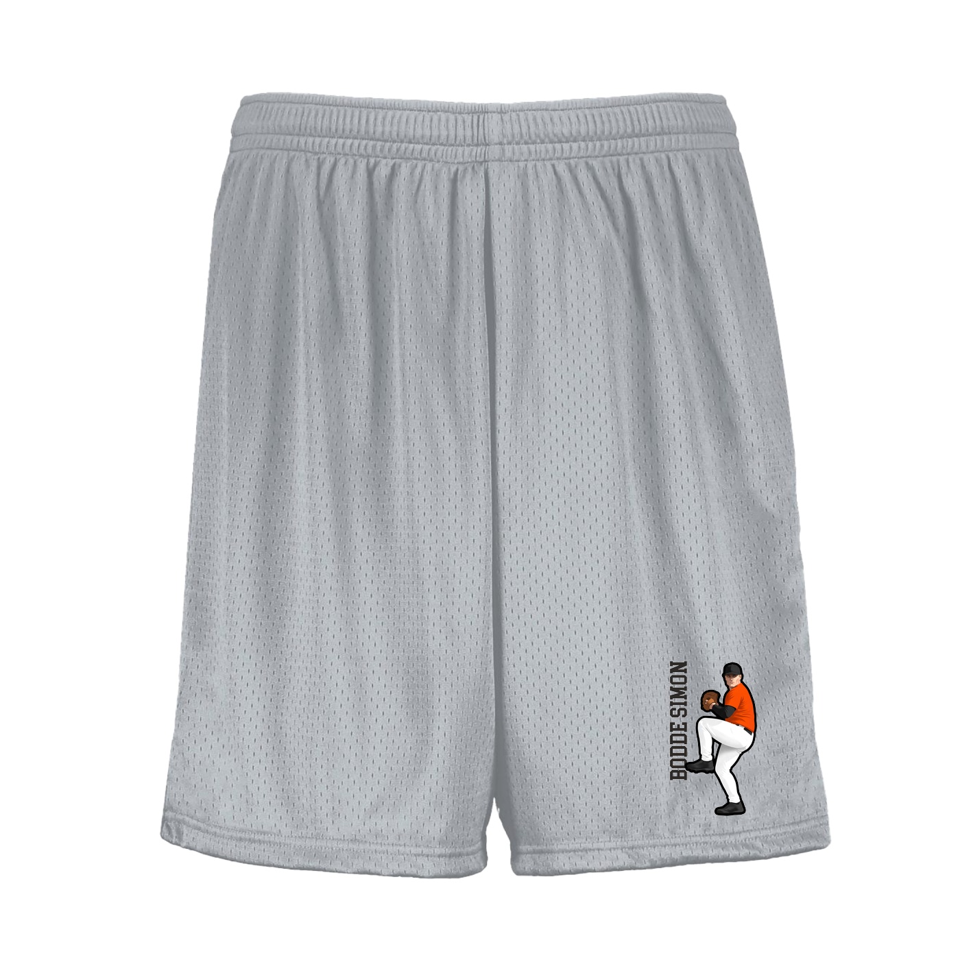 Shorts — Name Vertical in Silver