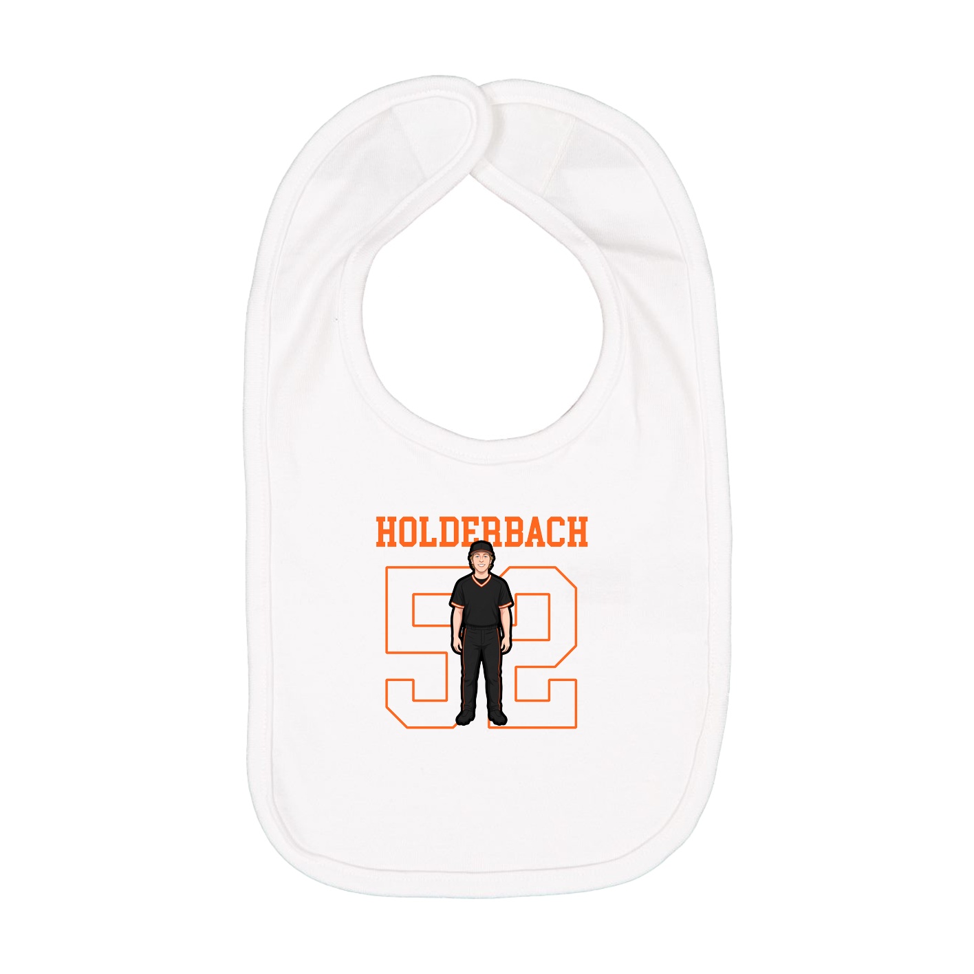Infant Bib — Shirsey in White