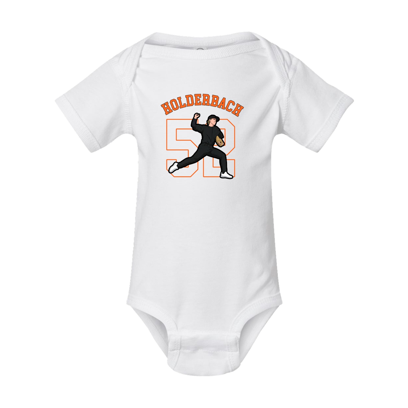 Baby Onesie — Shirsey Arch in White