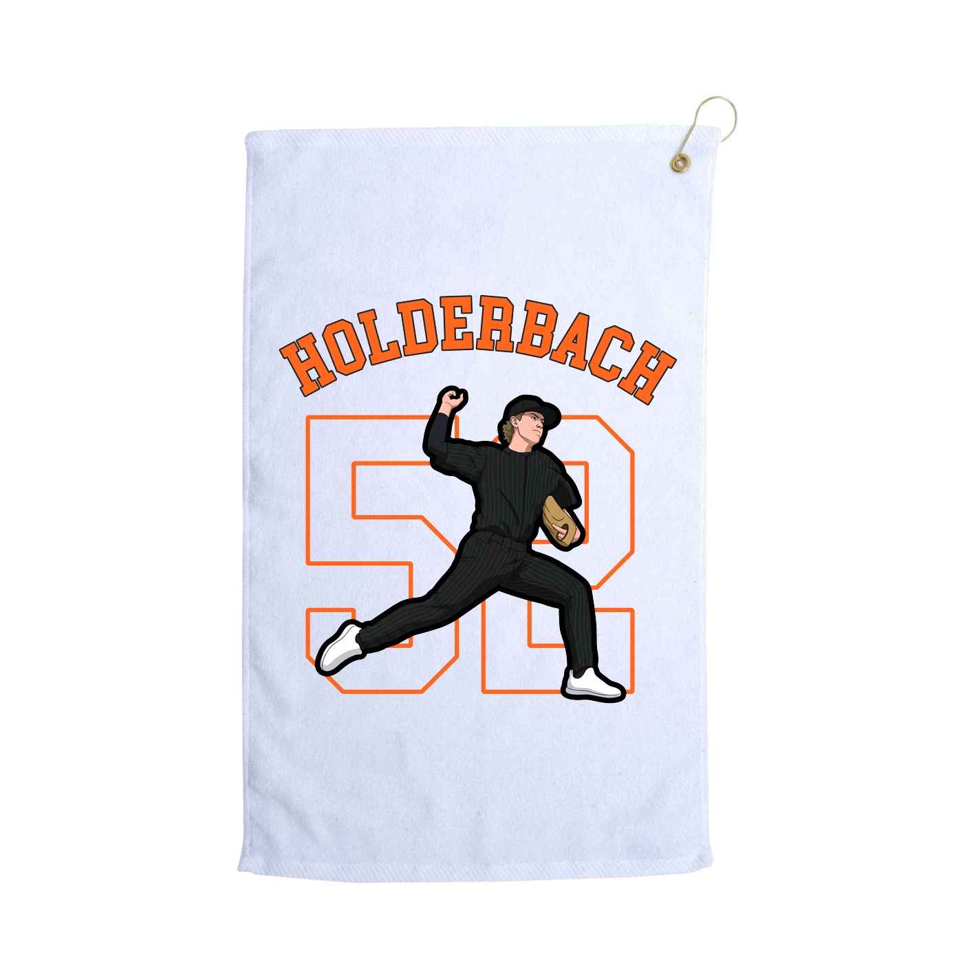 Golf Towel — Shirsey Arch in White