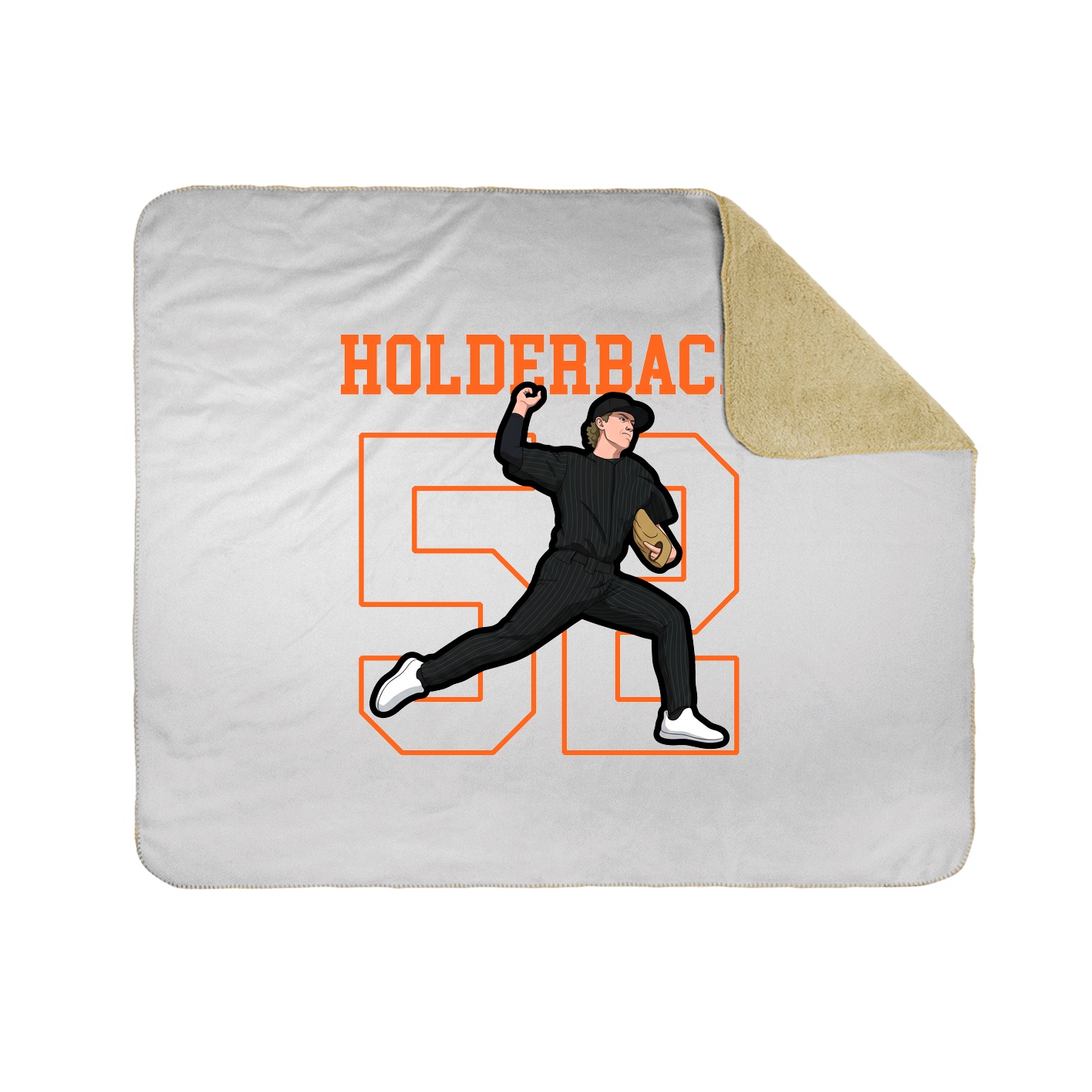 50x60 Sherpa Lined Throw Blanket
