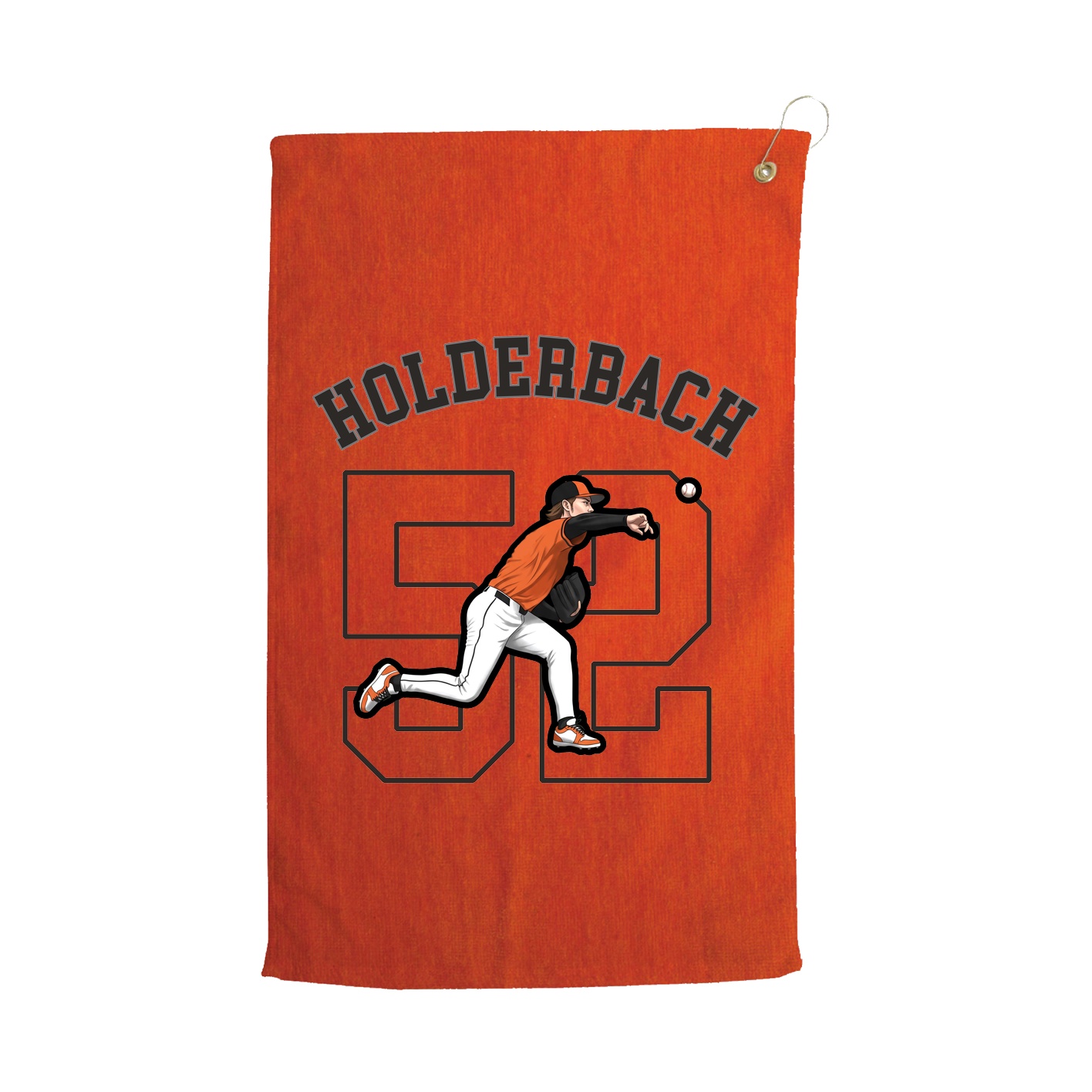 Golf Towel — Shirsey Arch in Orange