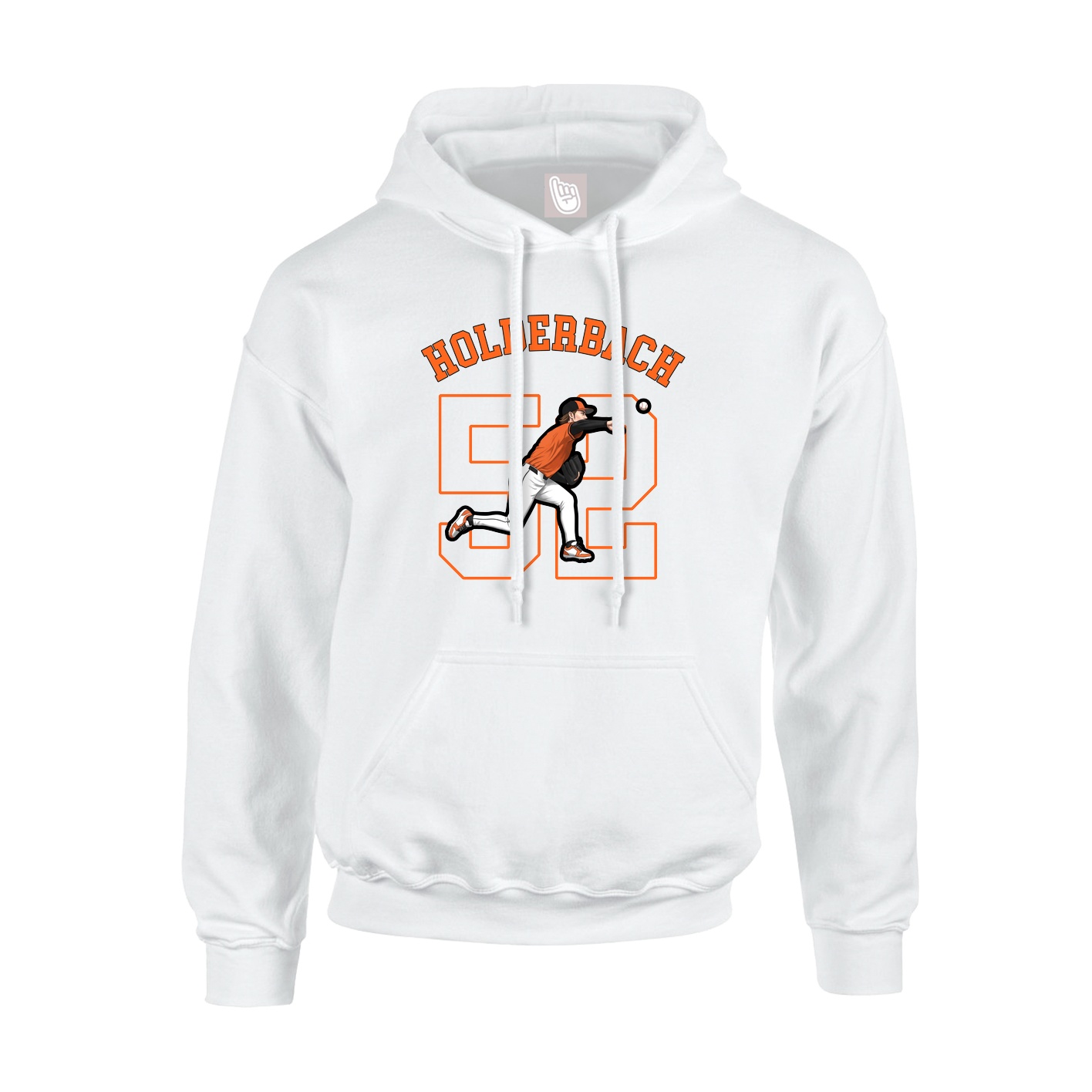 Youth Hoodie — Shirsey Arch in White