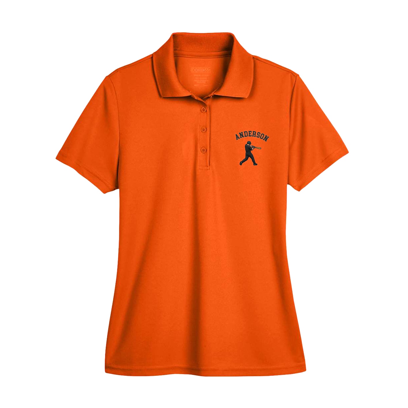Womens Performance Polo — Shirsey Arch in Orange