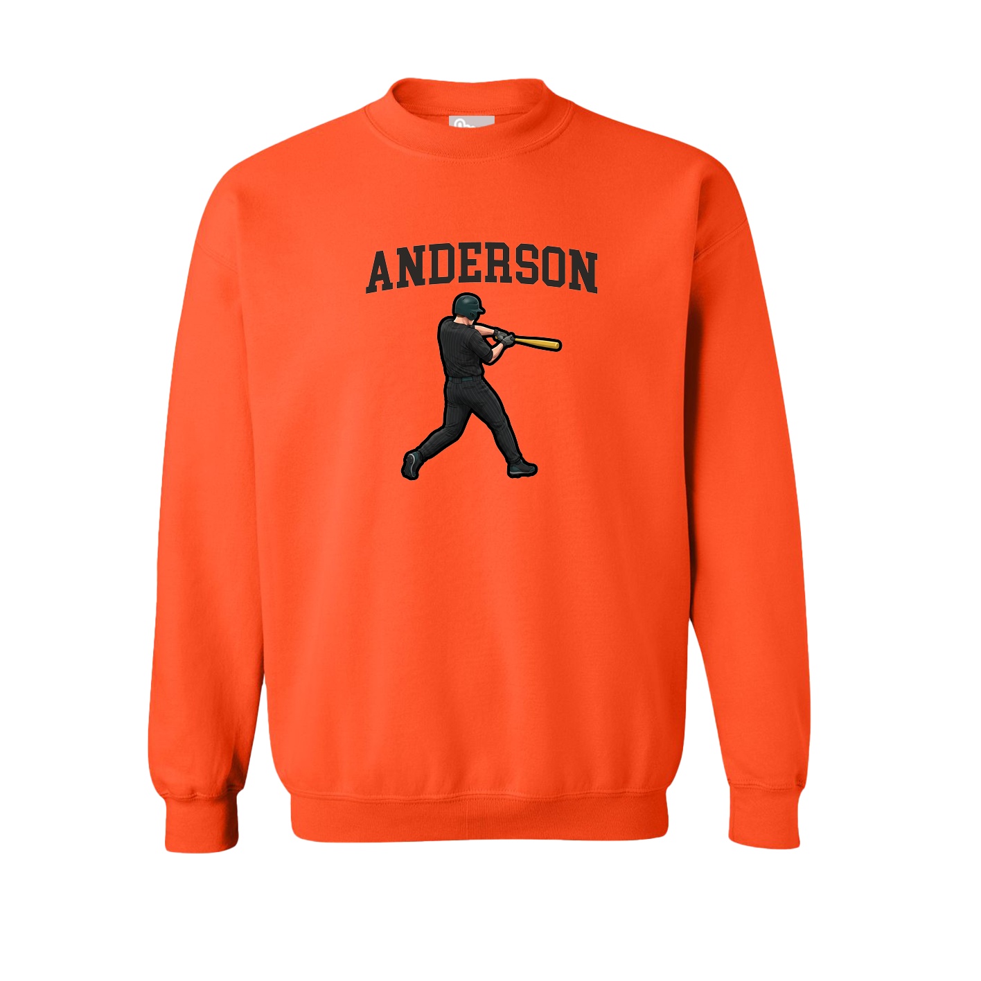 Fleece Crew — Shirsey in Orange