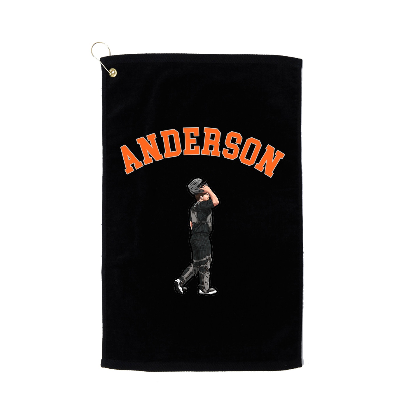 Golf Towel — Shirsey Arch in Black