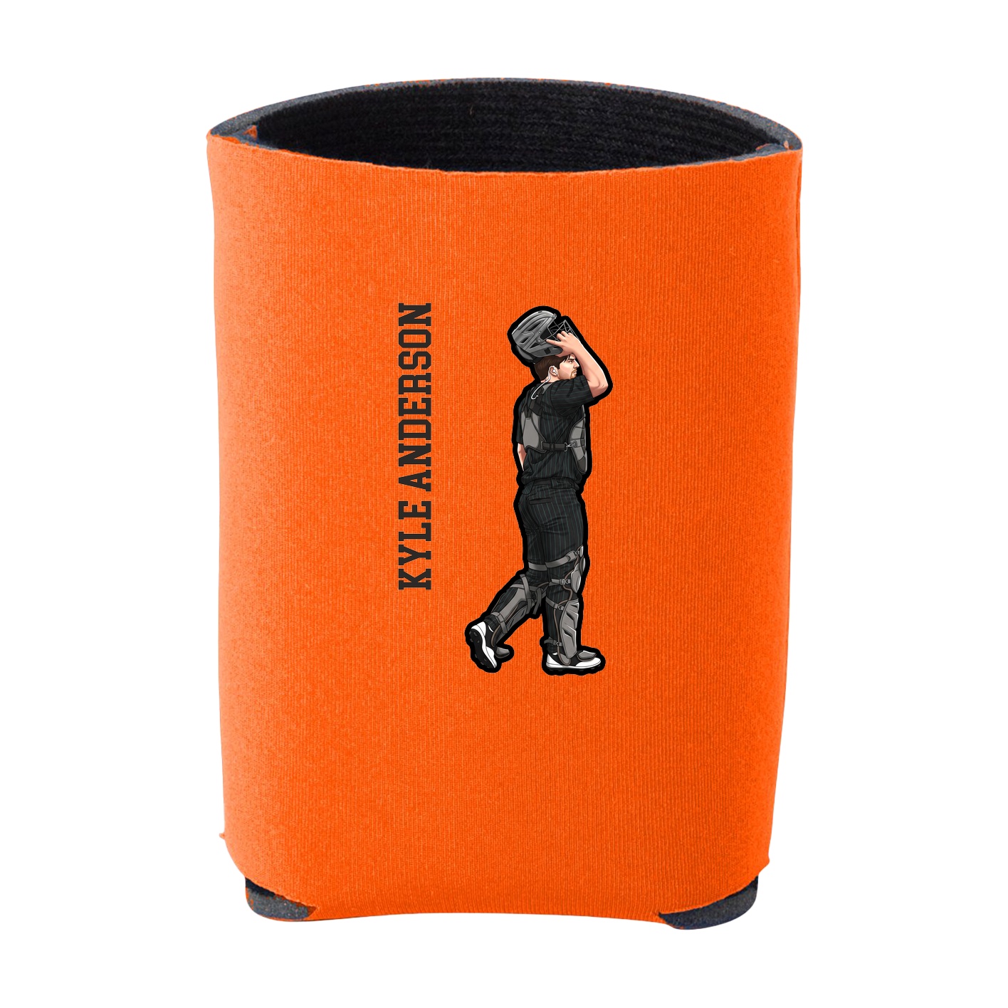 Can Holder — Name Vertical in Orange