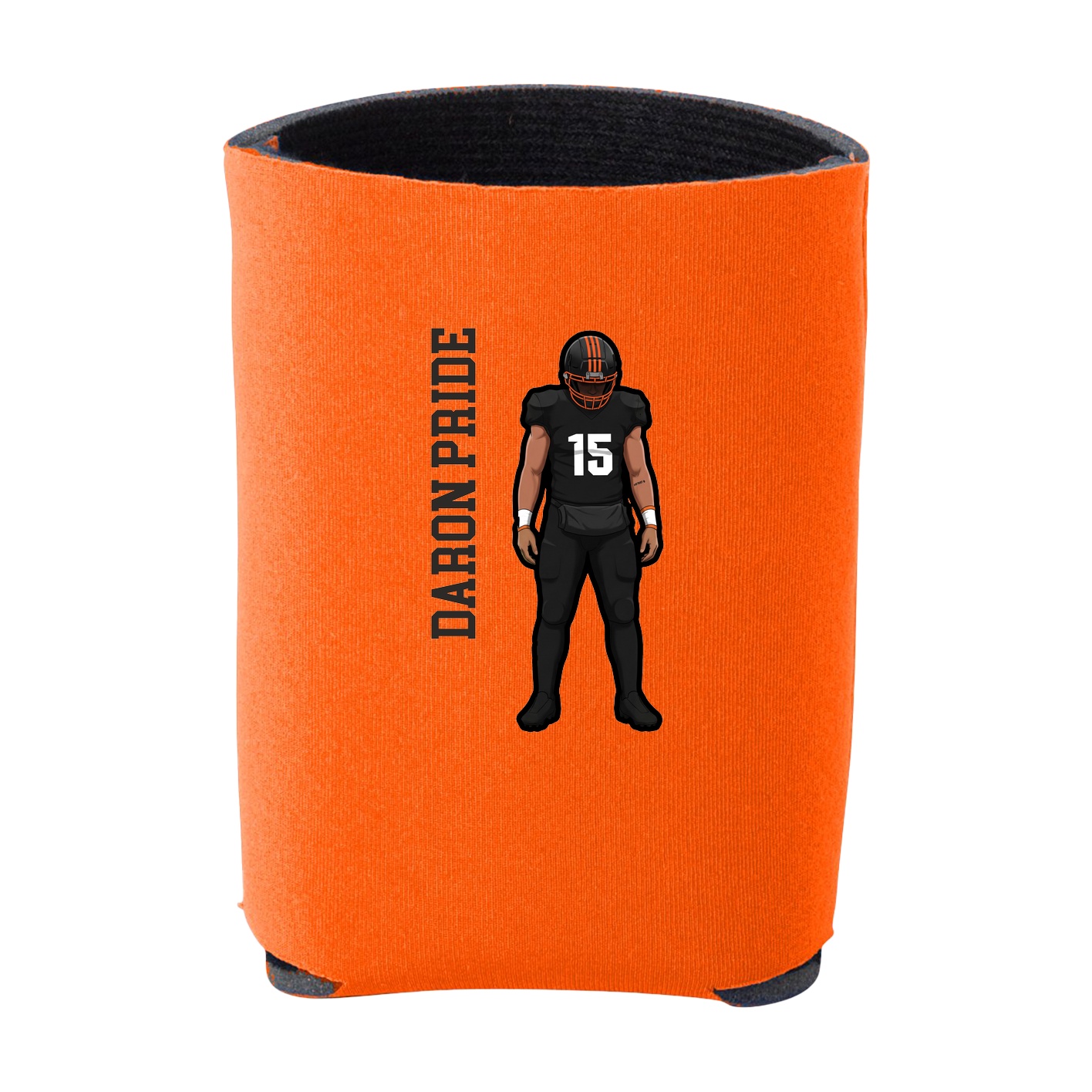 Can Holder — Name Vertical in Orange