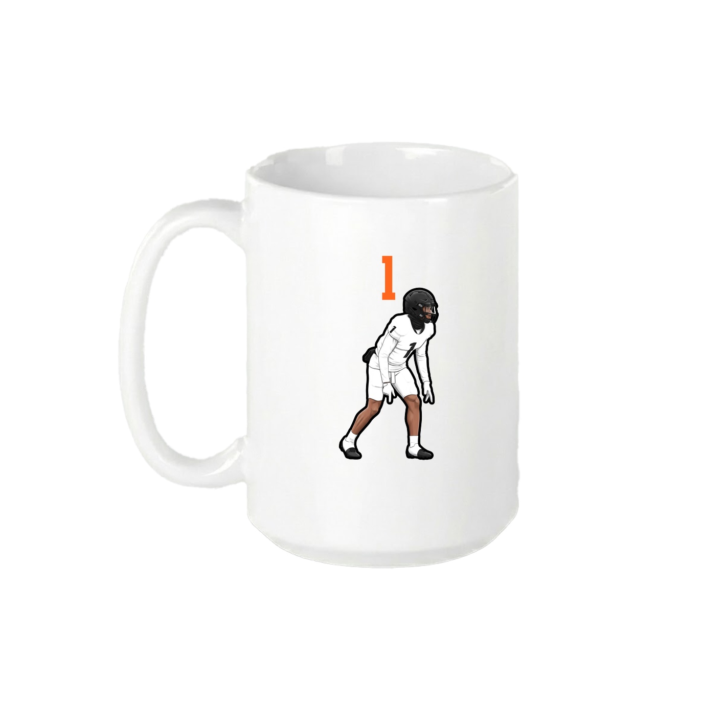15oz Coffee Mug — Number Top in White