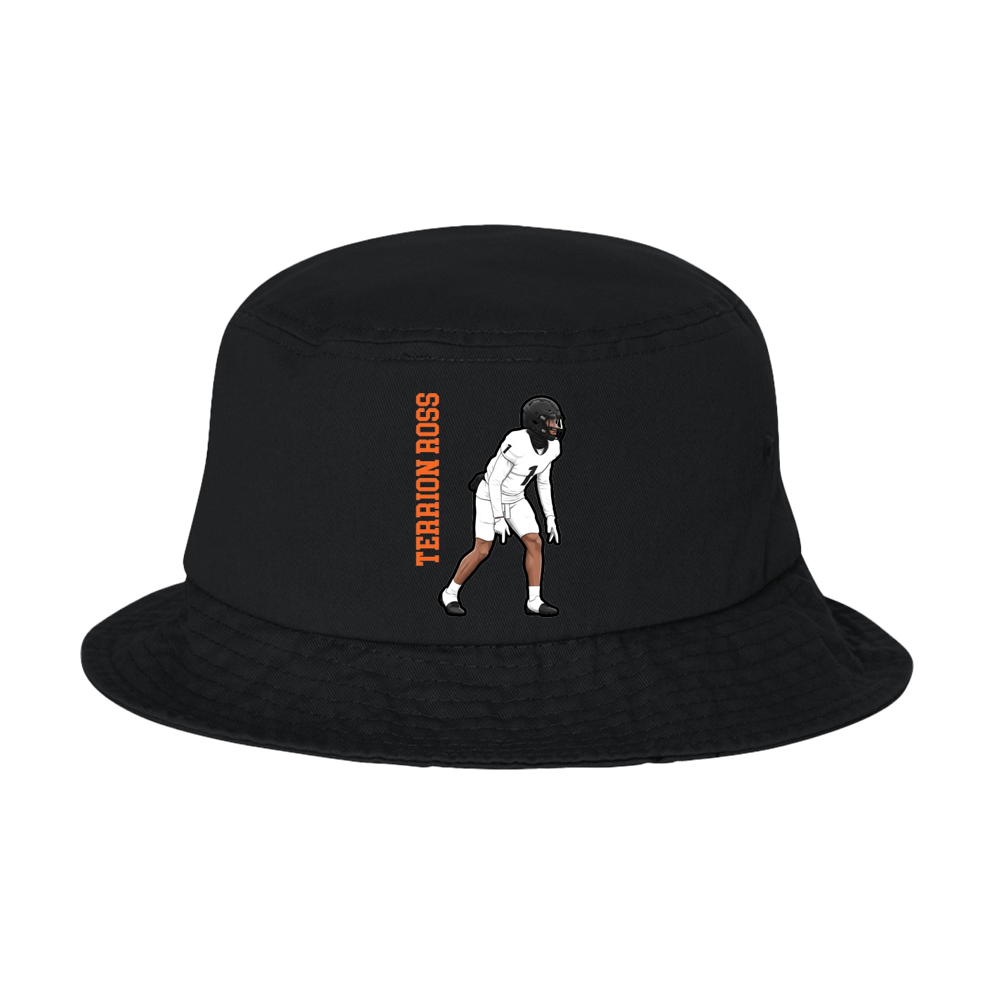 Bucket Cap — Name Vertical in Black