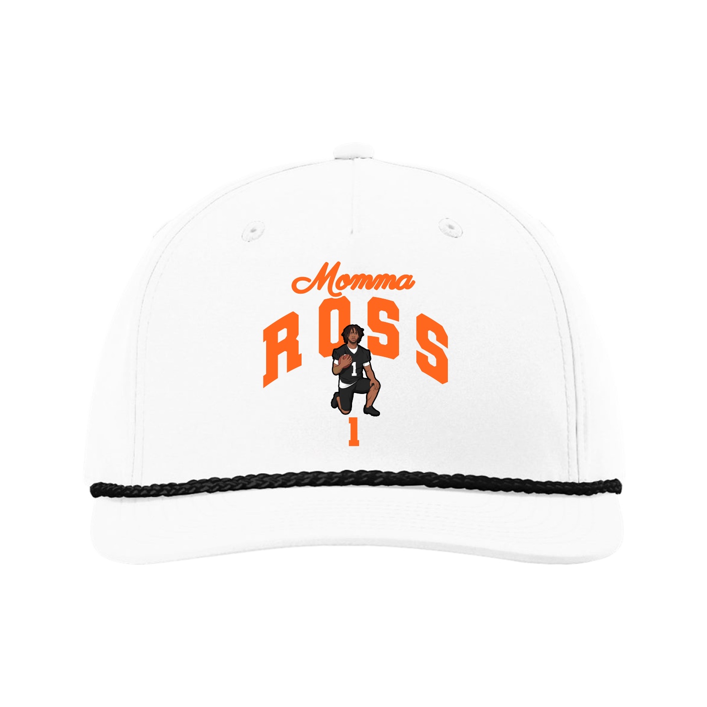 Five-Panel Classic Rope Cap — Mothers Day Arch in White