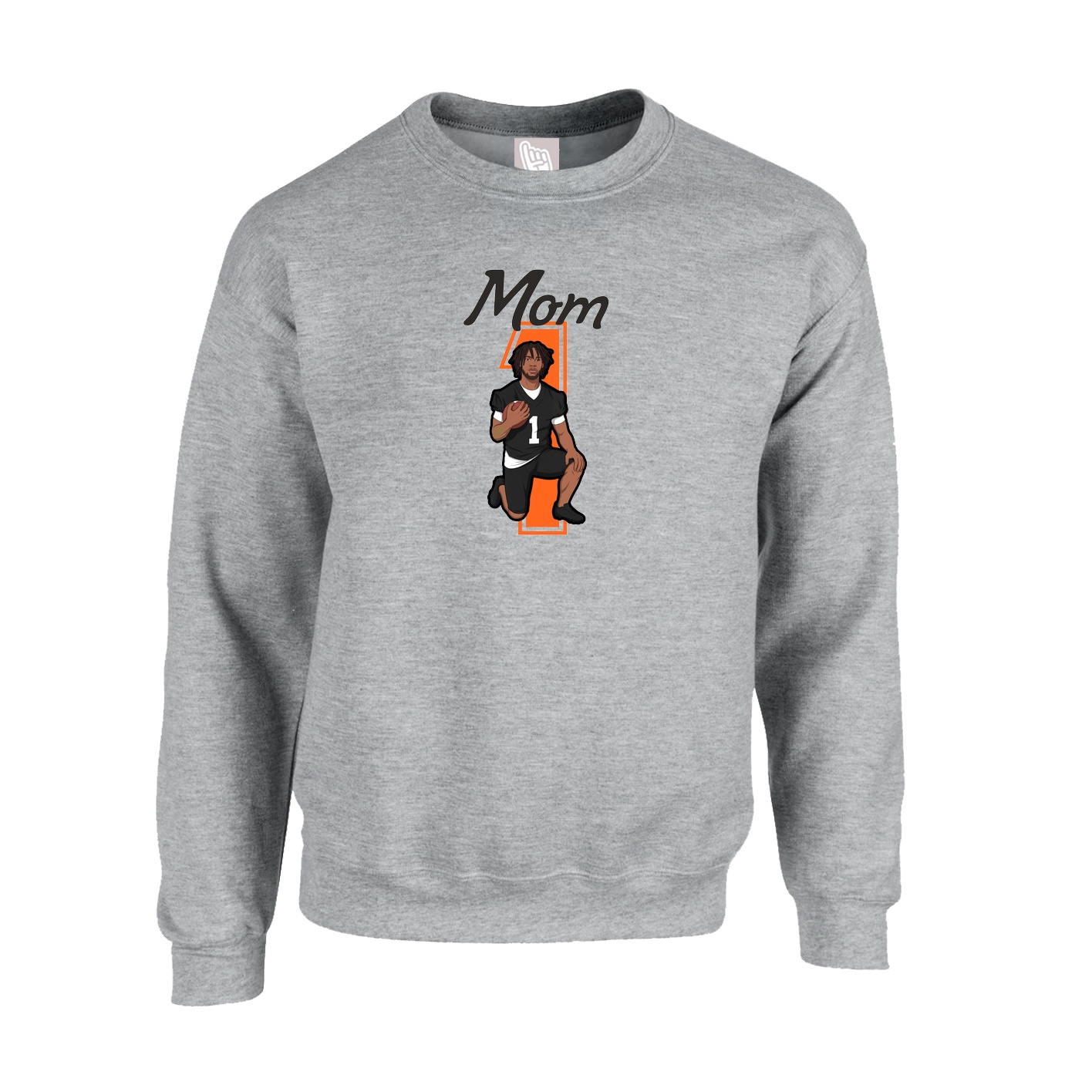 Fleece Crew — Mothers Day Shirsey in Grey