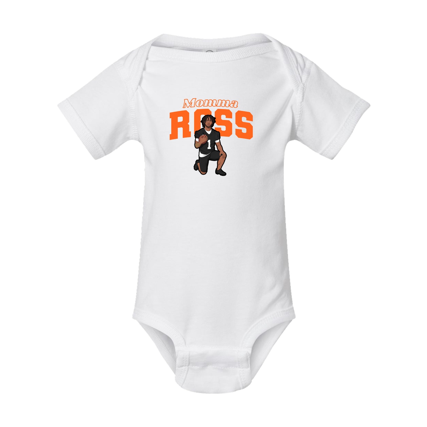 Baby Onesie — Mothers Day Block in White