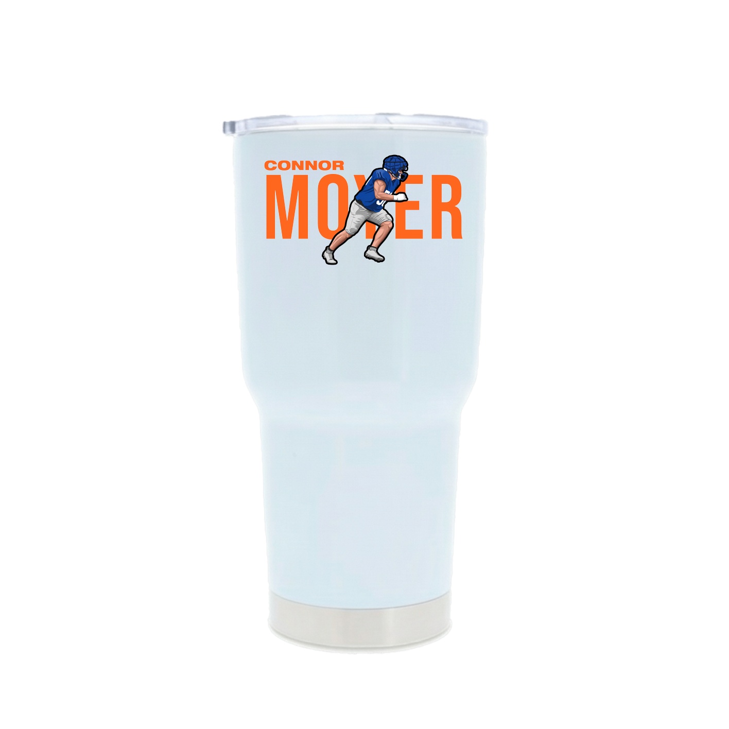 30oz Stainless Steel Tumbler — Player Name in White