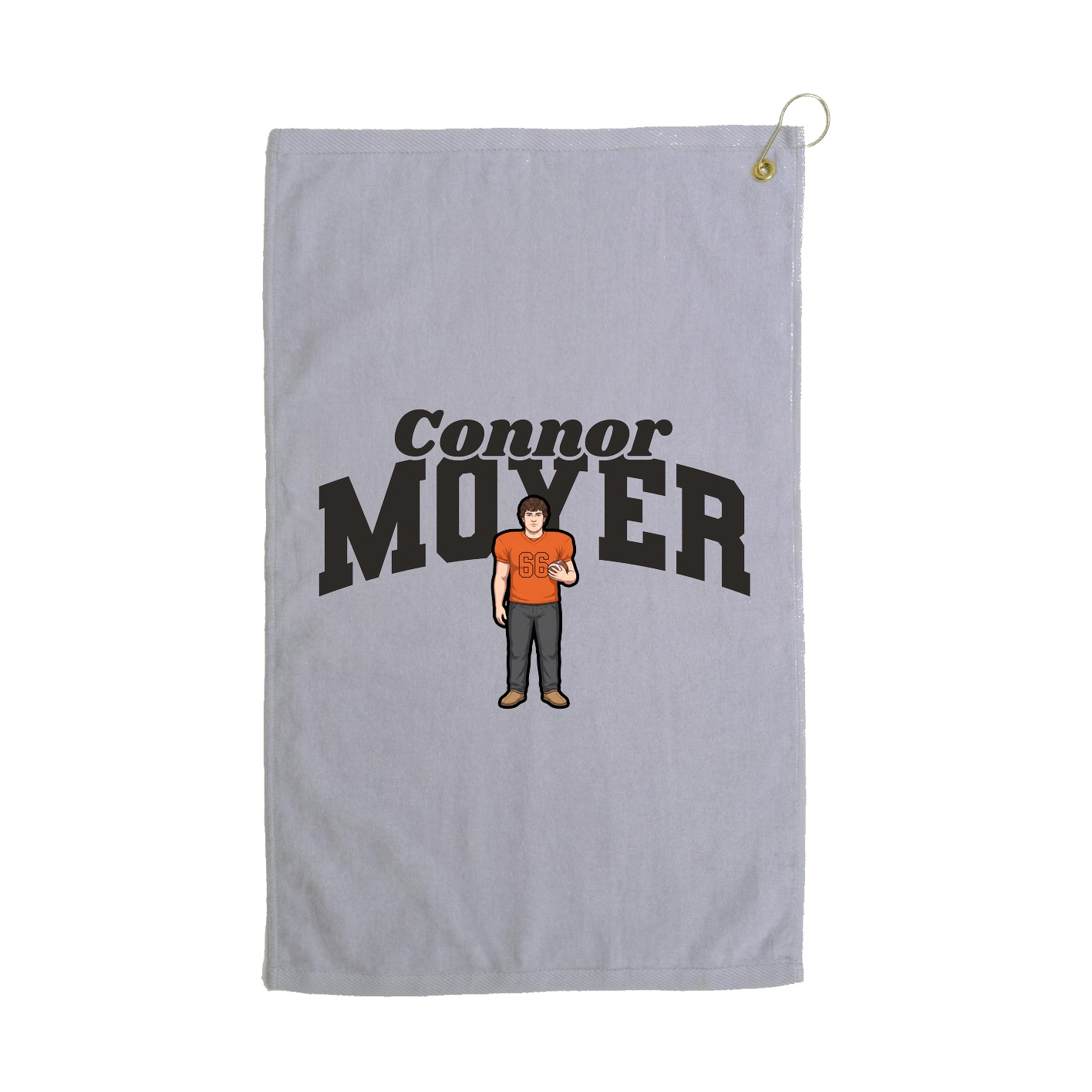 Golf Towel — Signature Arch in Grey
