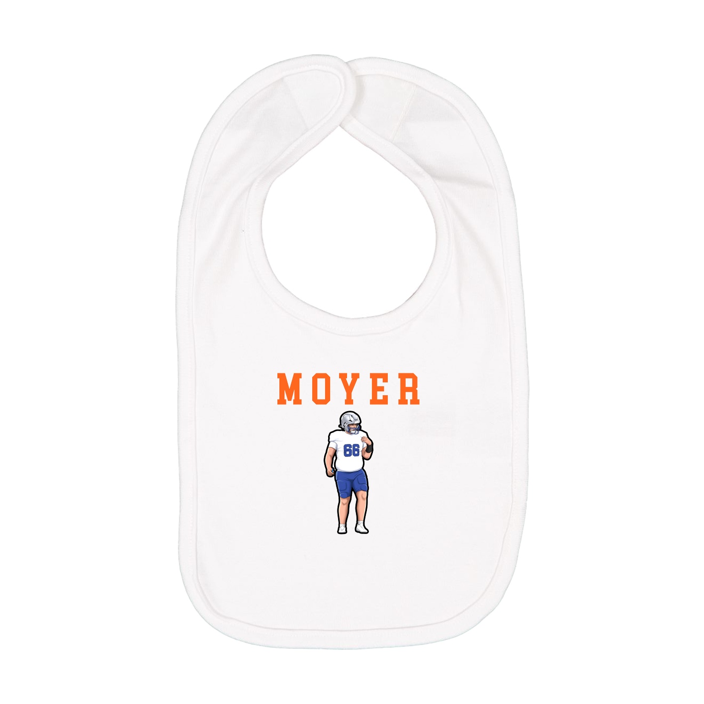 Infant Bib — Shirsey in White