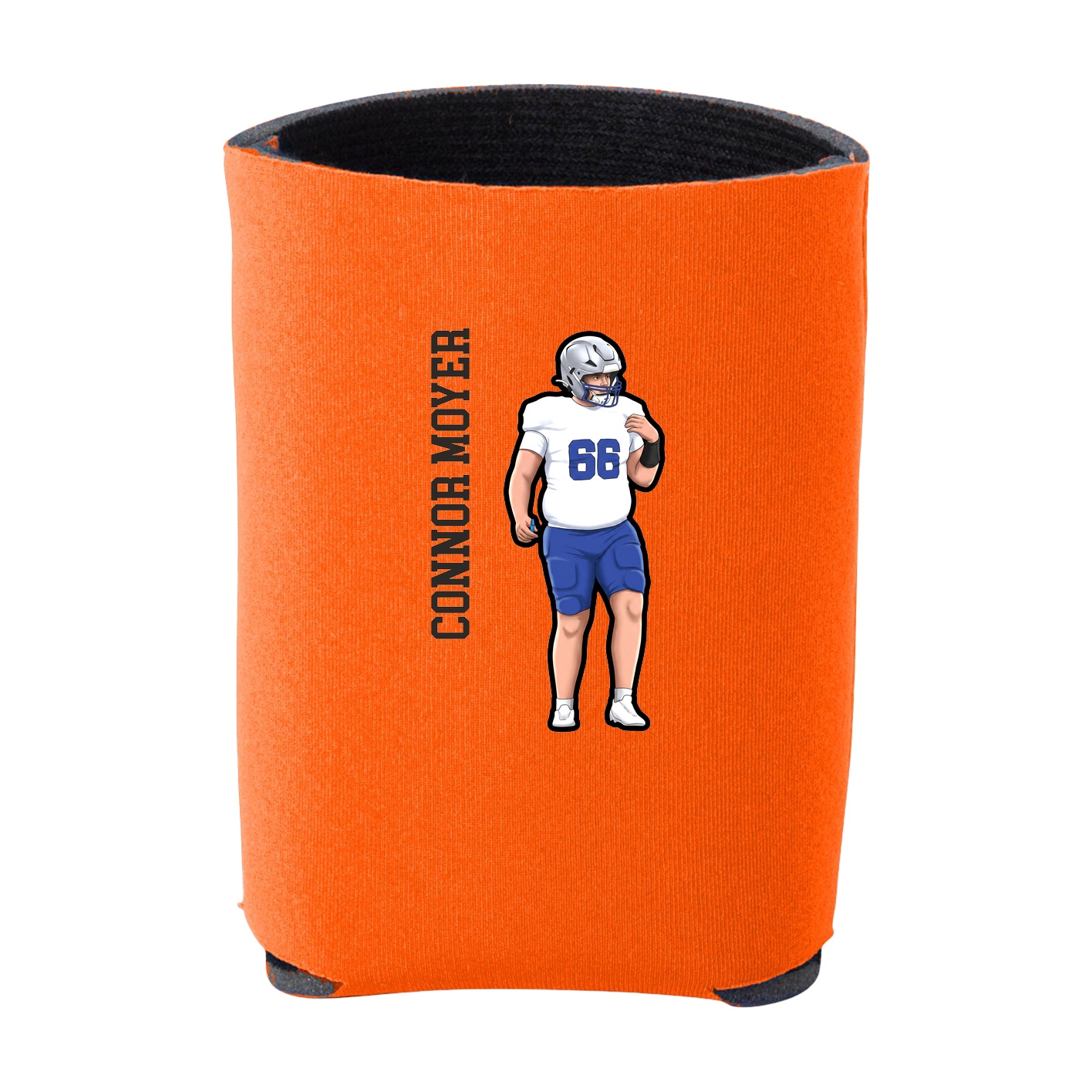 Can Holder — Name Vertical in Orange
