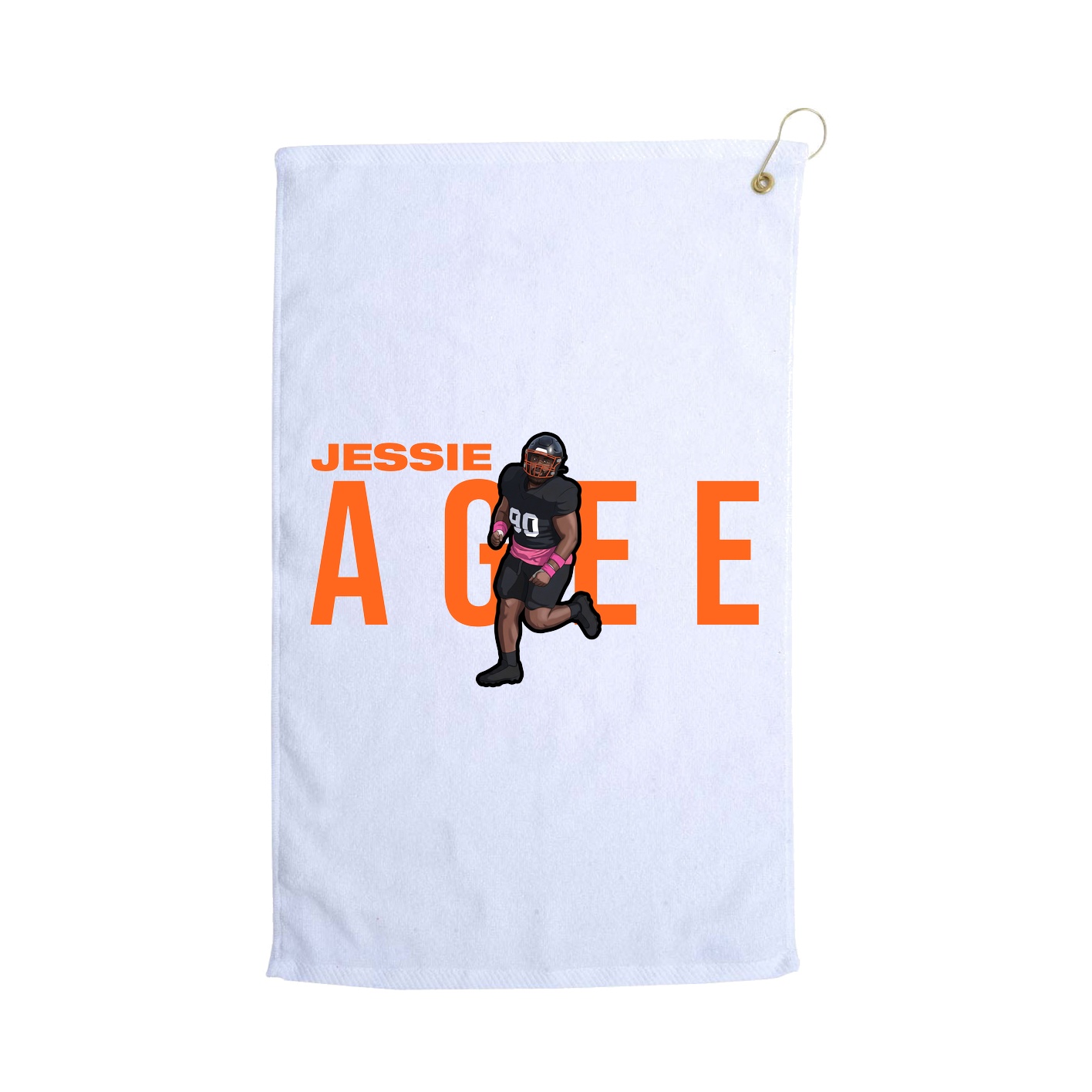 Golf Towel — Player Name in White