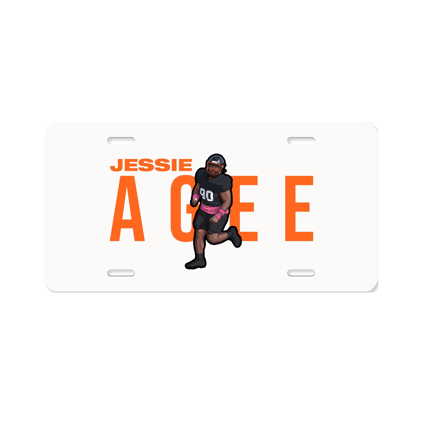 License Plate — Player Name in Classic