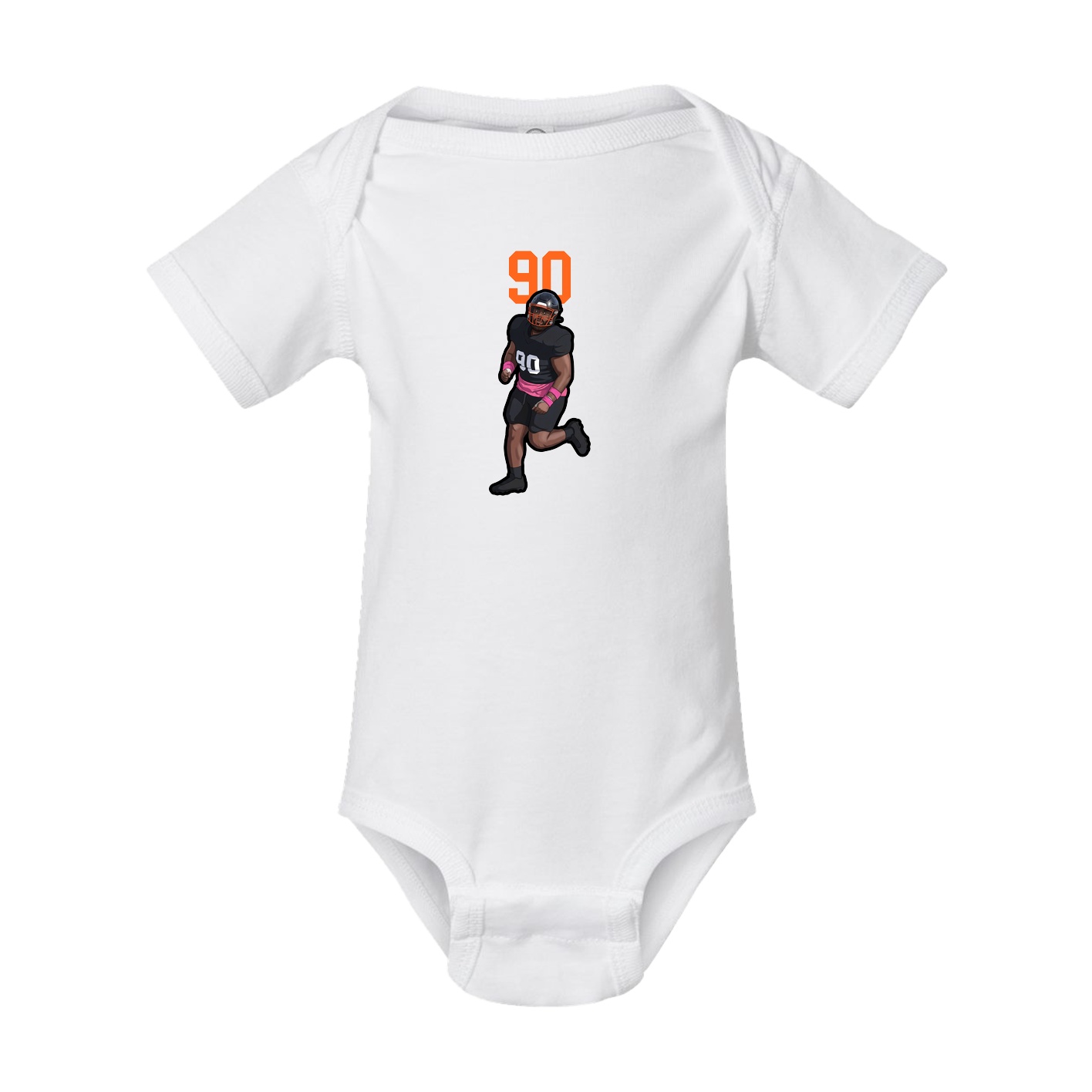 Baby Onesie — Number Top in White