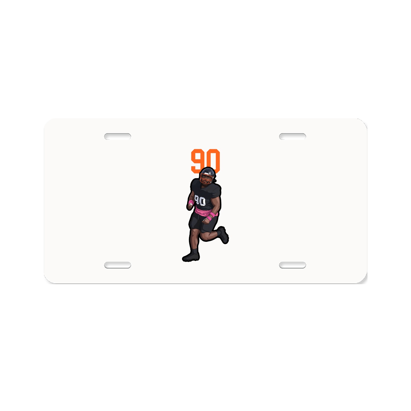 License Plate — Number Top in Classic