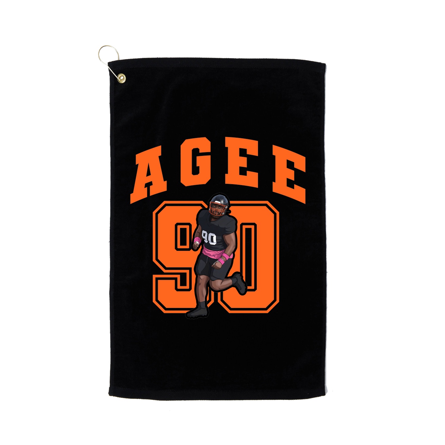 Golf Towel — Number in Black