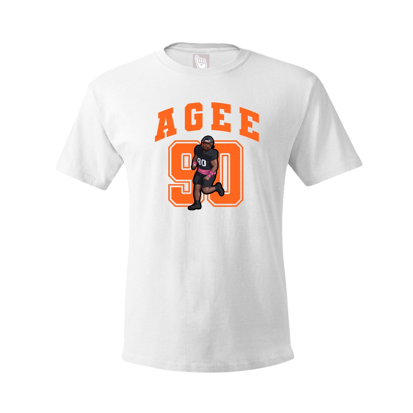 Youth Tee — Number in White