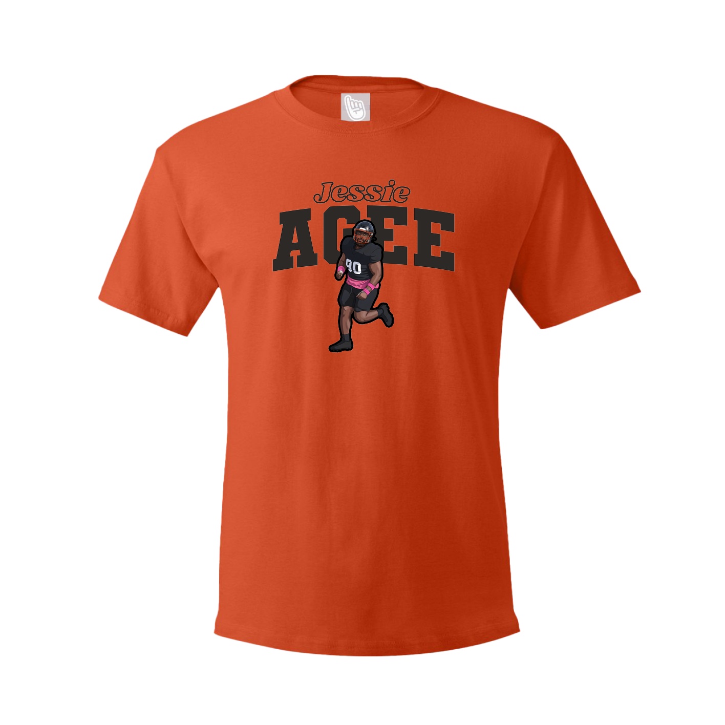 Youth Tee — Name Arch in Orange