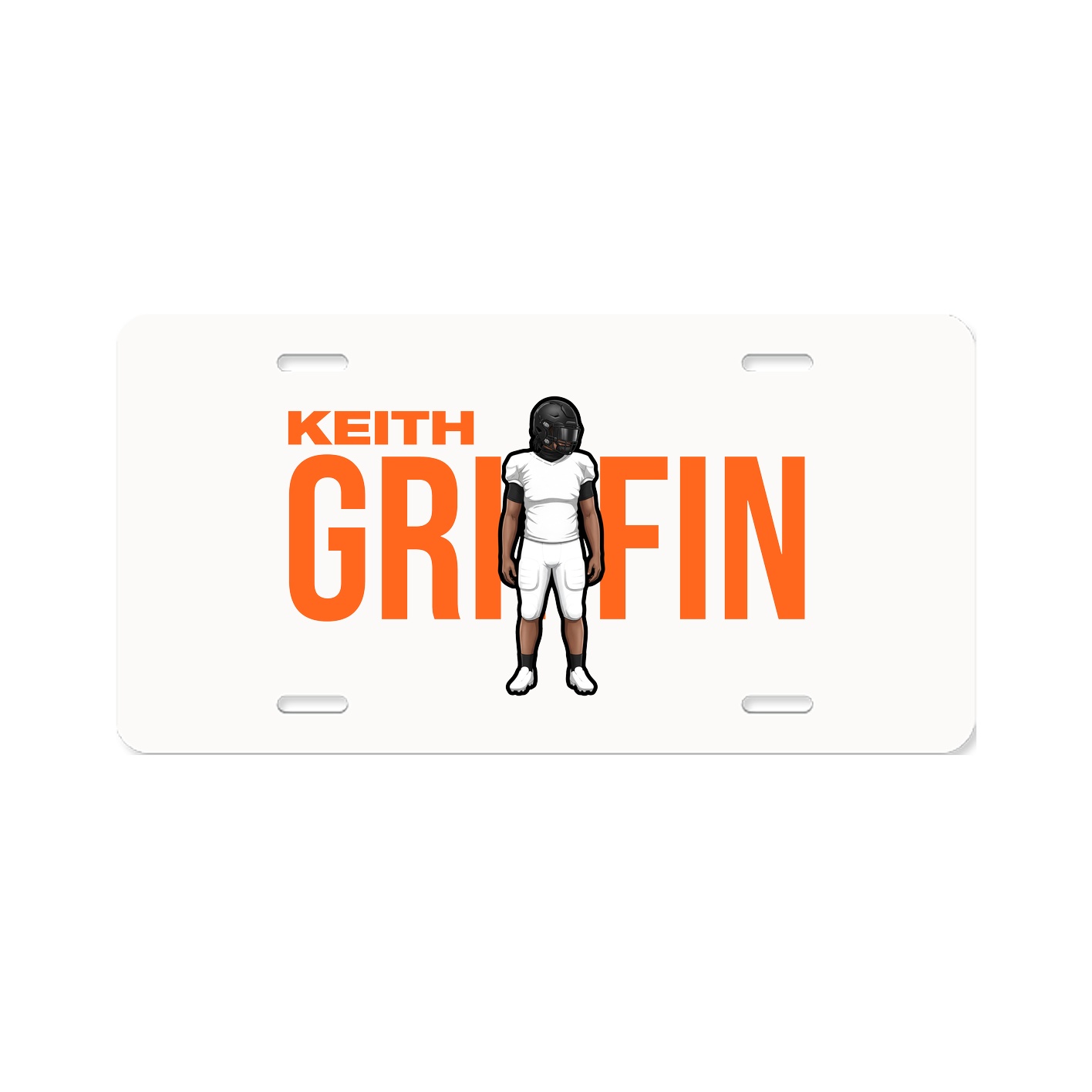 License Plate — Player Name in Classic