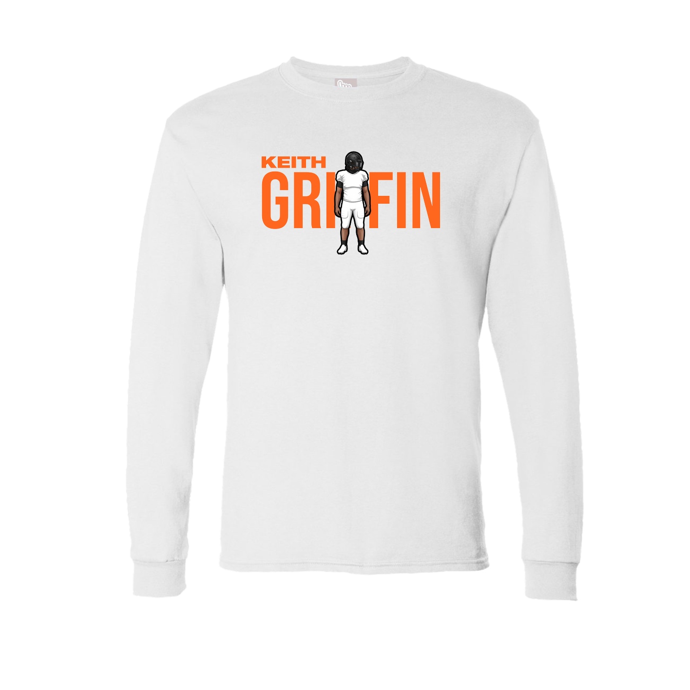 Long Sleeve Tee — Player Name in White