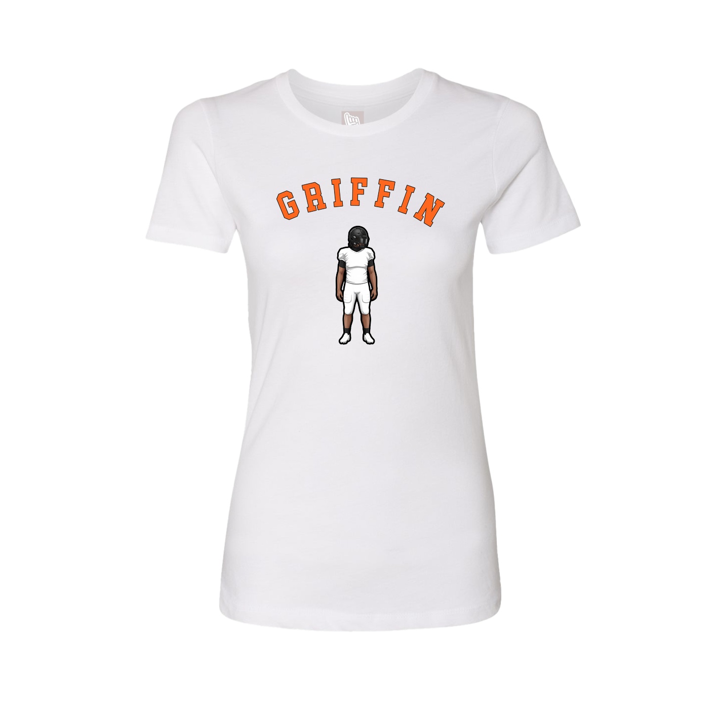 Fitted Women's Tee — Shirsey Arch in White