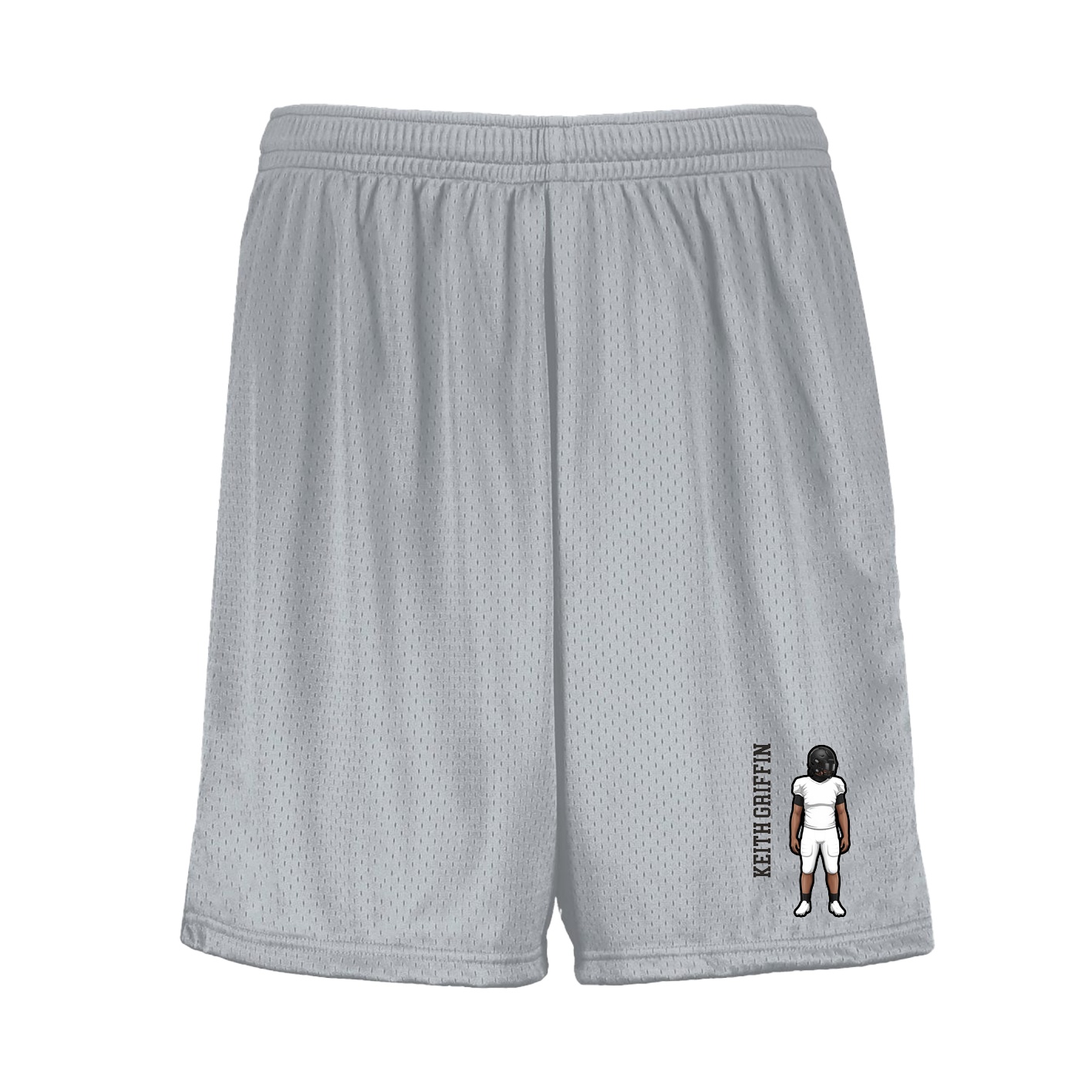 Shorts — Name Vertical in Silver