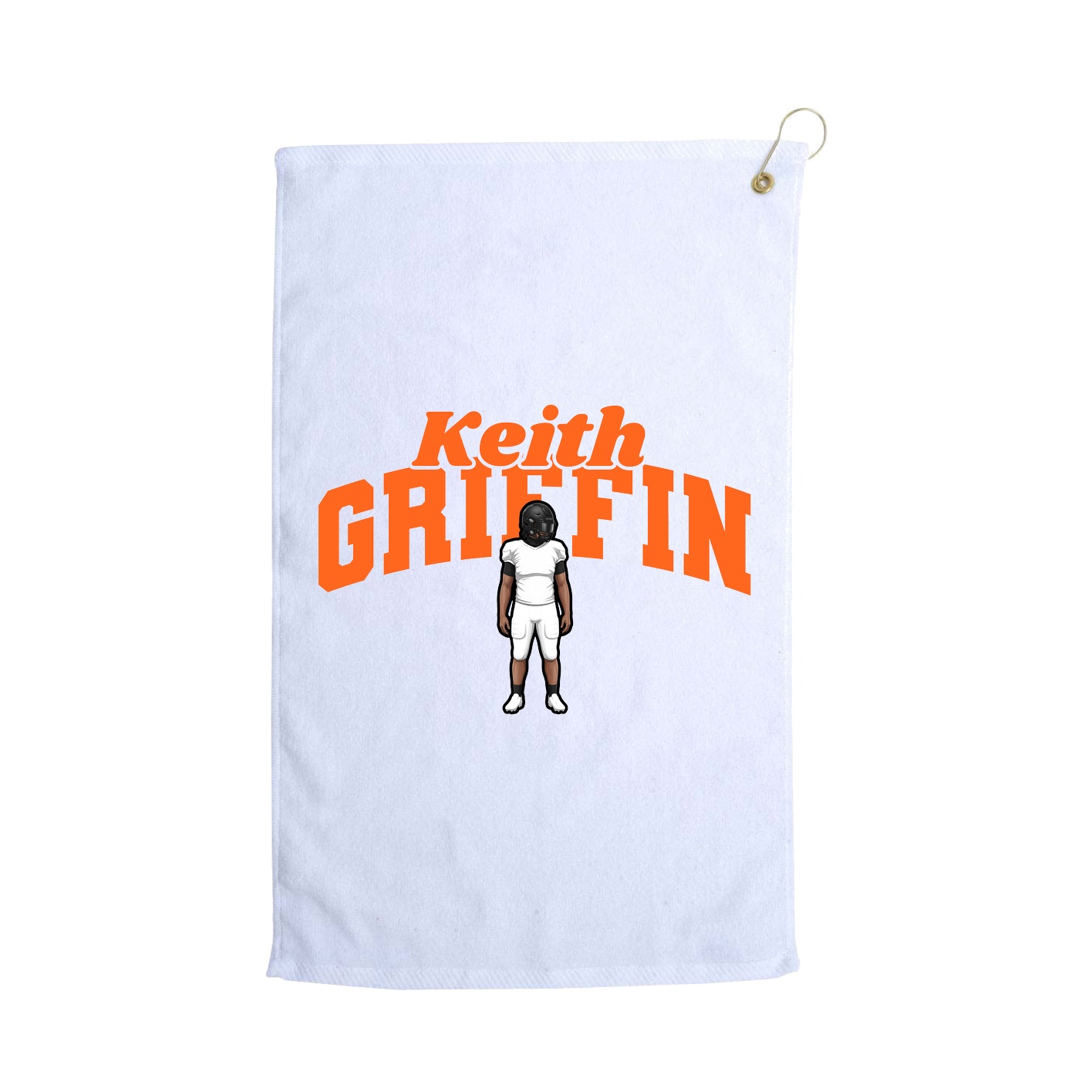 Golf Towel — Signature Arch in White