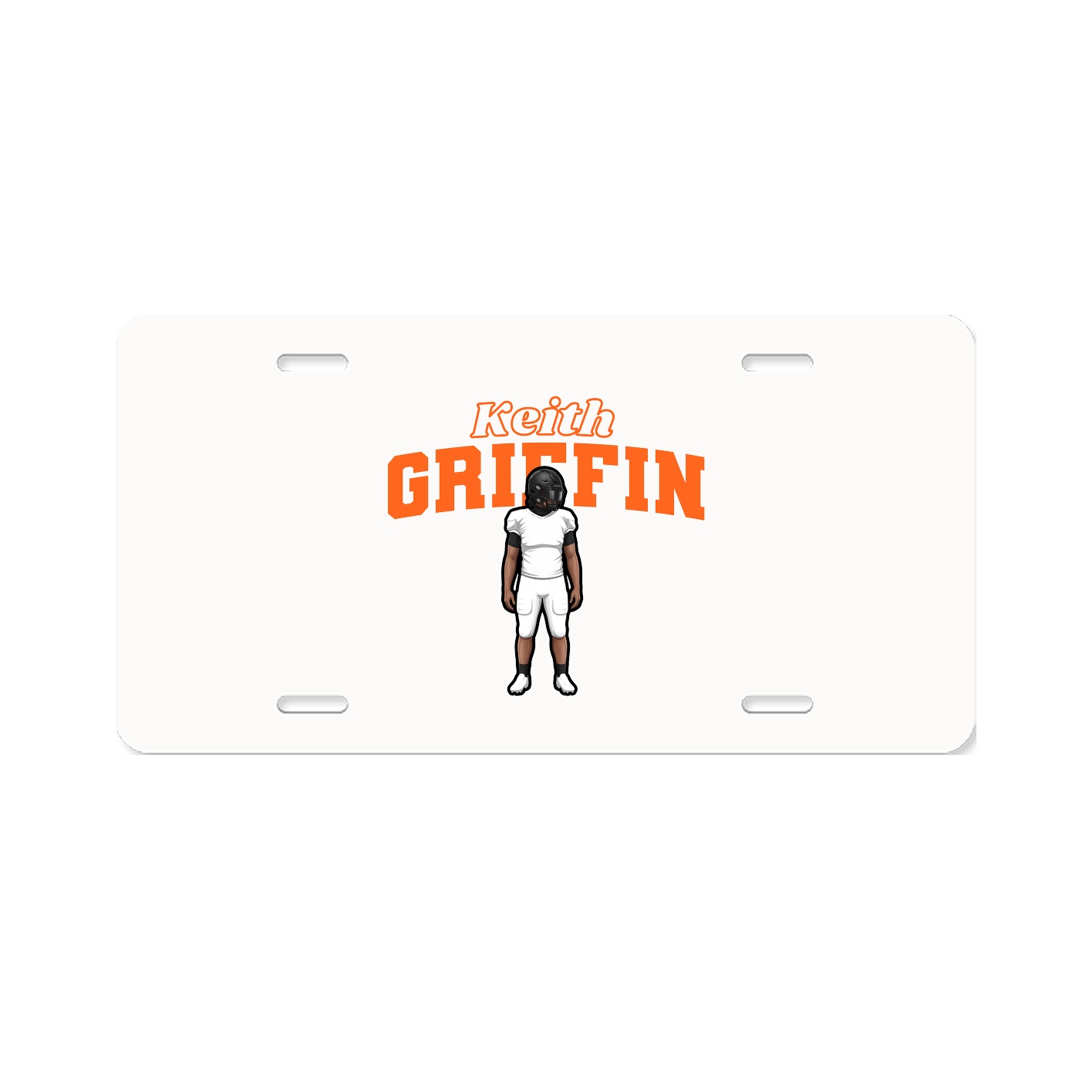 License Plate — Name Arch in Classic