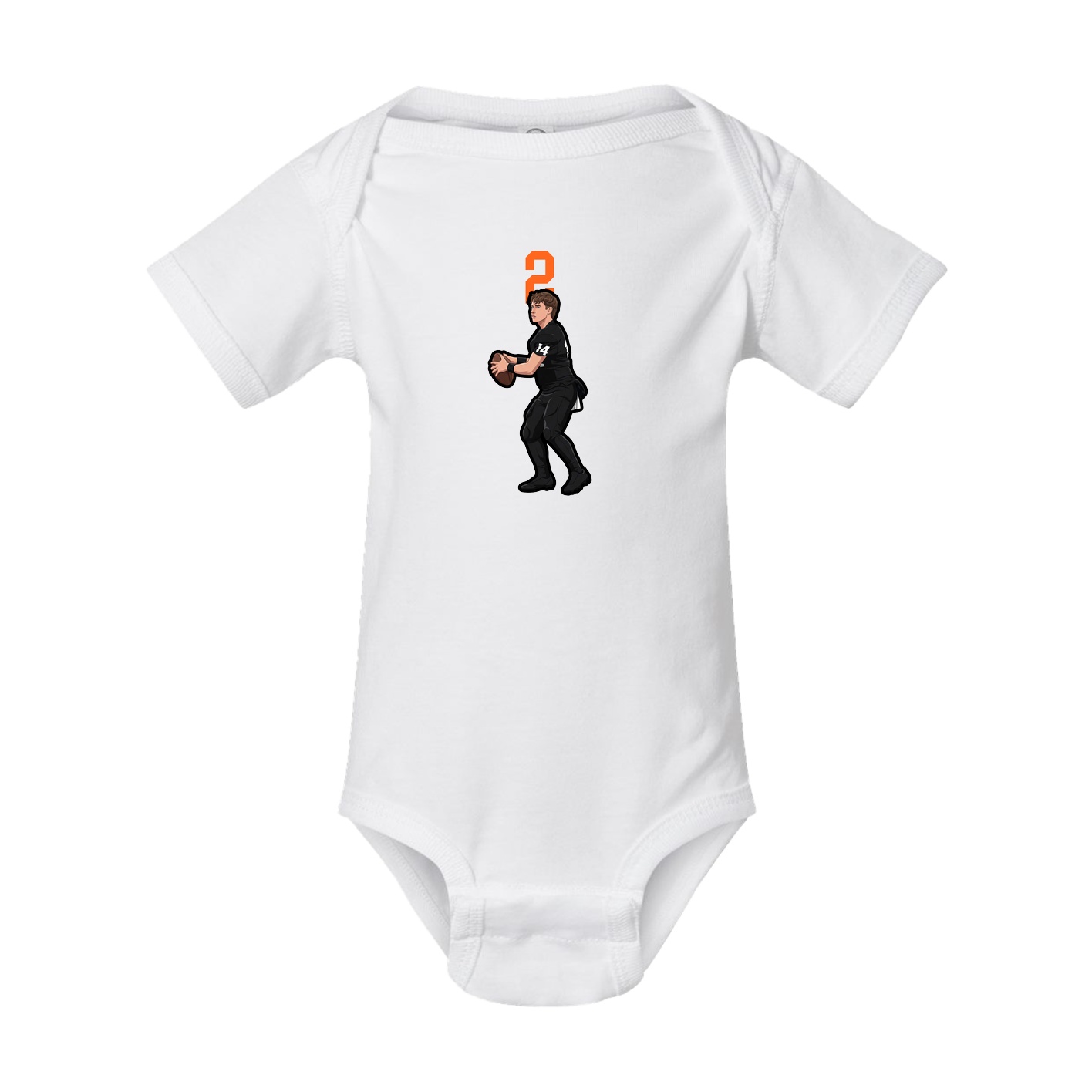 Baby Onesie — Number Top in White