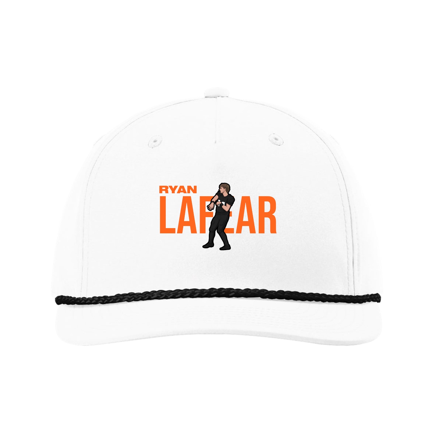 Five-Panel Classic Rope Cap — Player Name in White