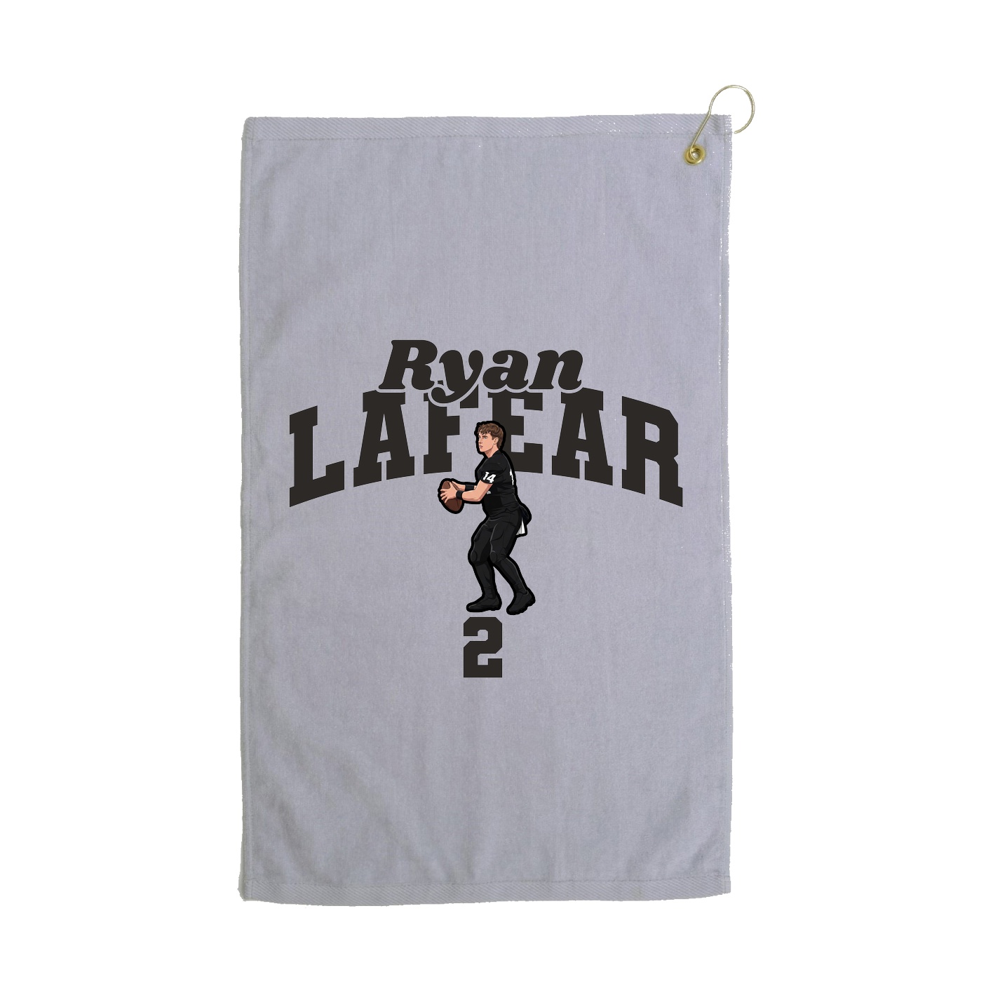 Golf Towel — Signature Arch in Grey
