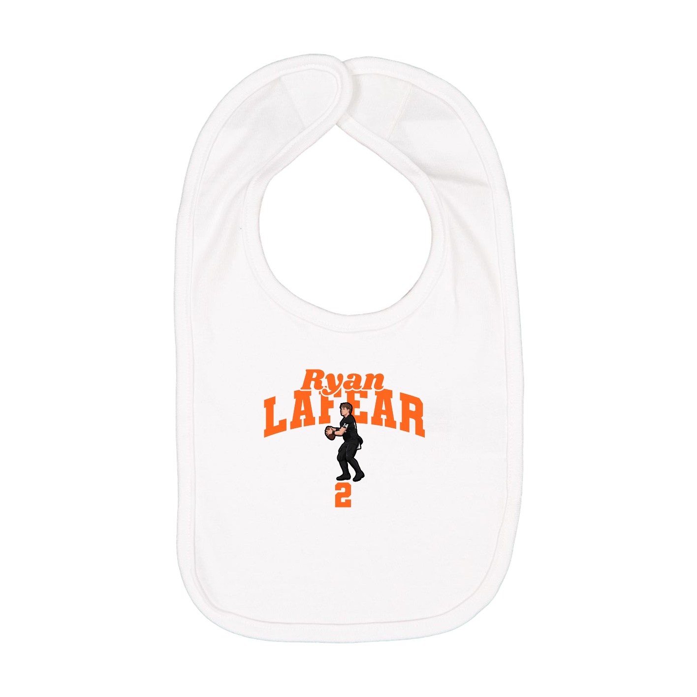 Infant Bib — Signature Arch in White