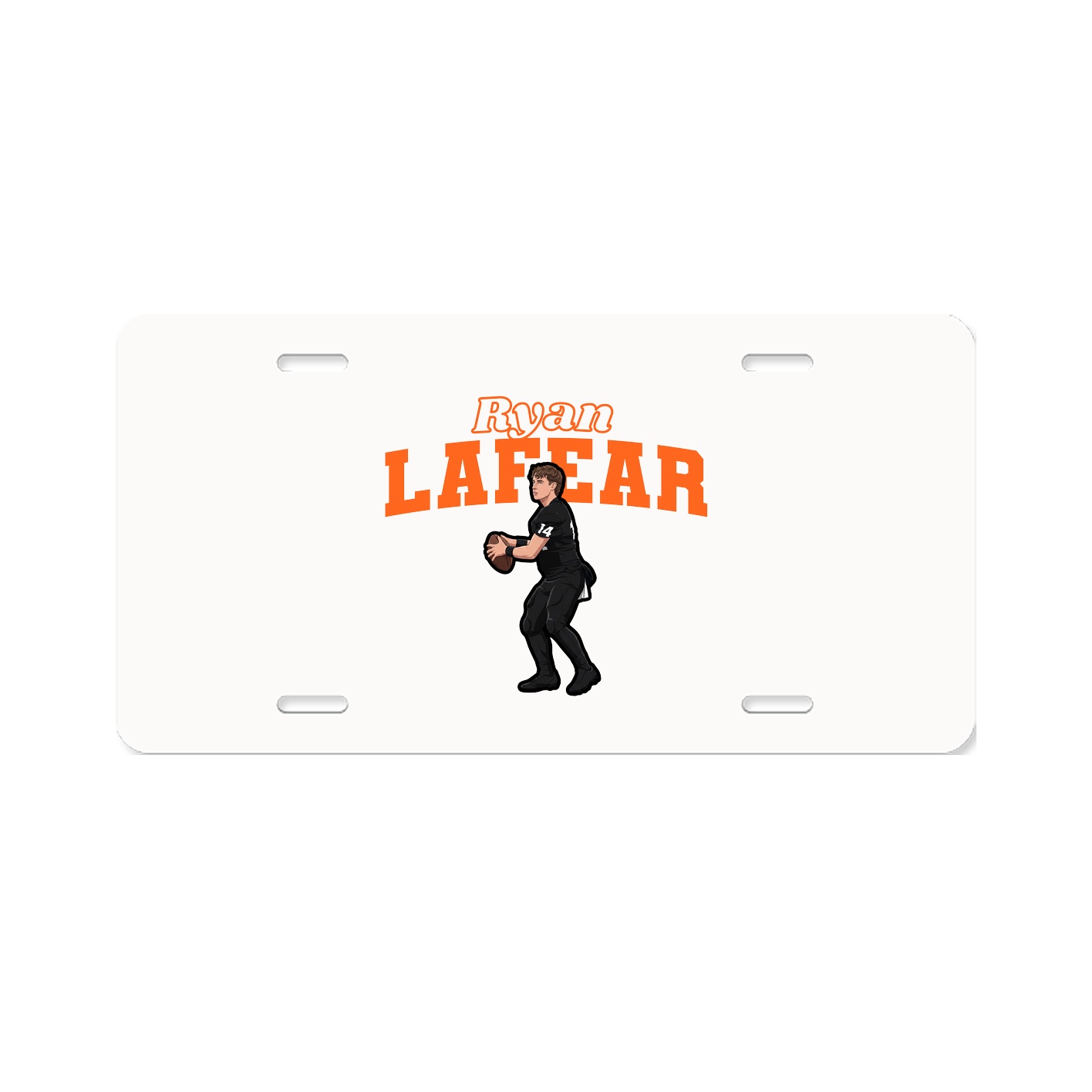 License Plate — Name Arch in Classic