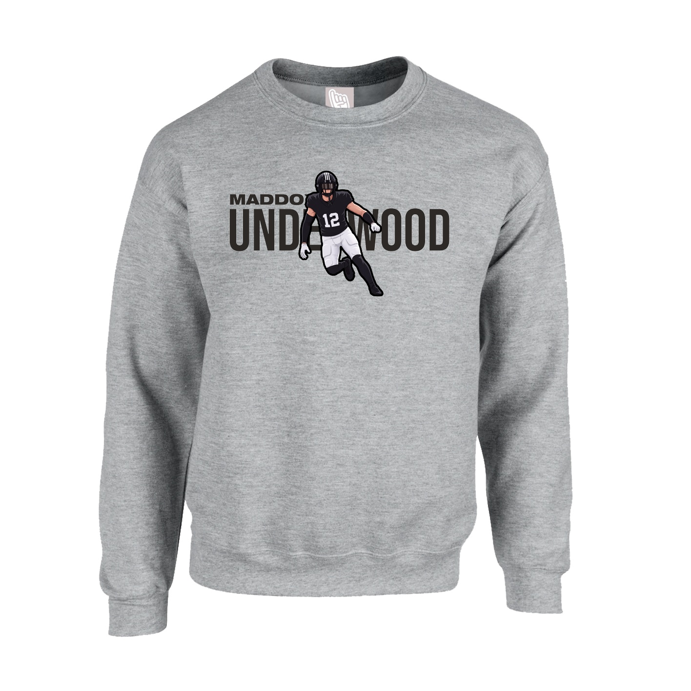 Fleece Crew — Player Name in Grey