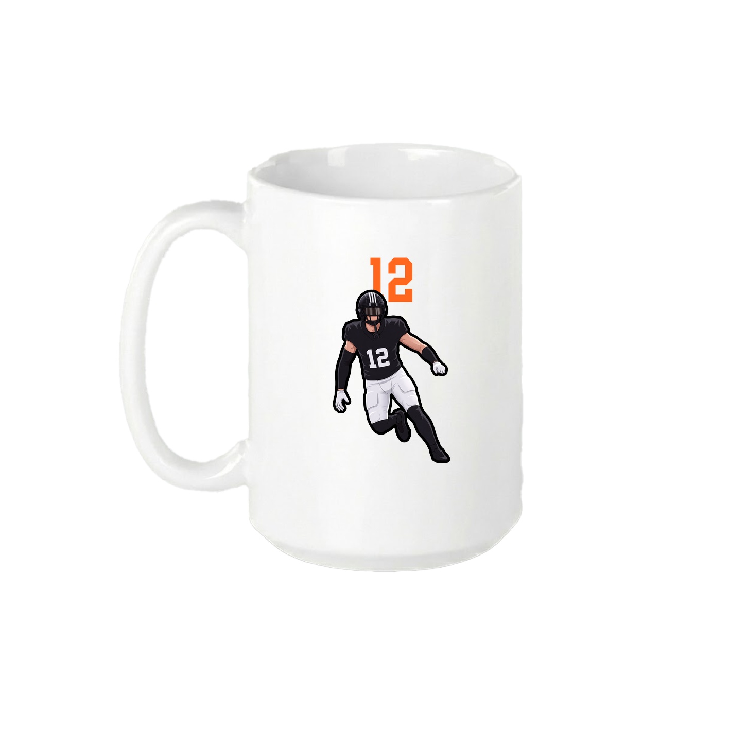 15oz Coffee Mug — Number Top in White