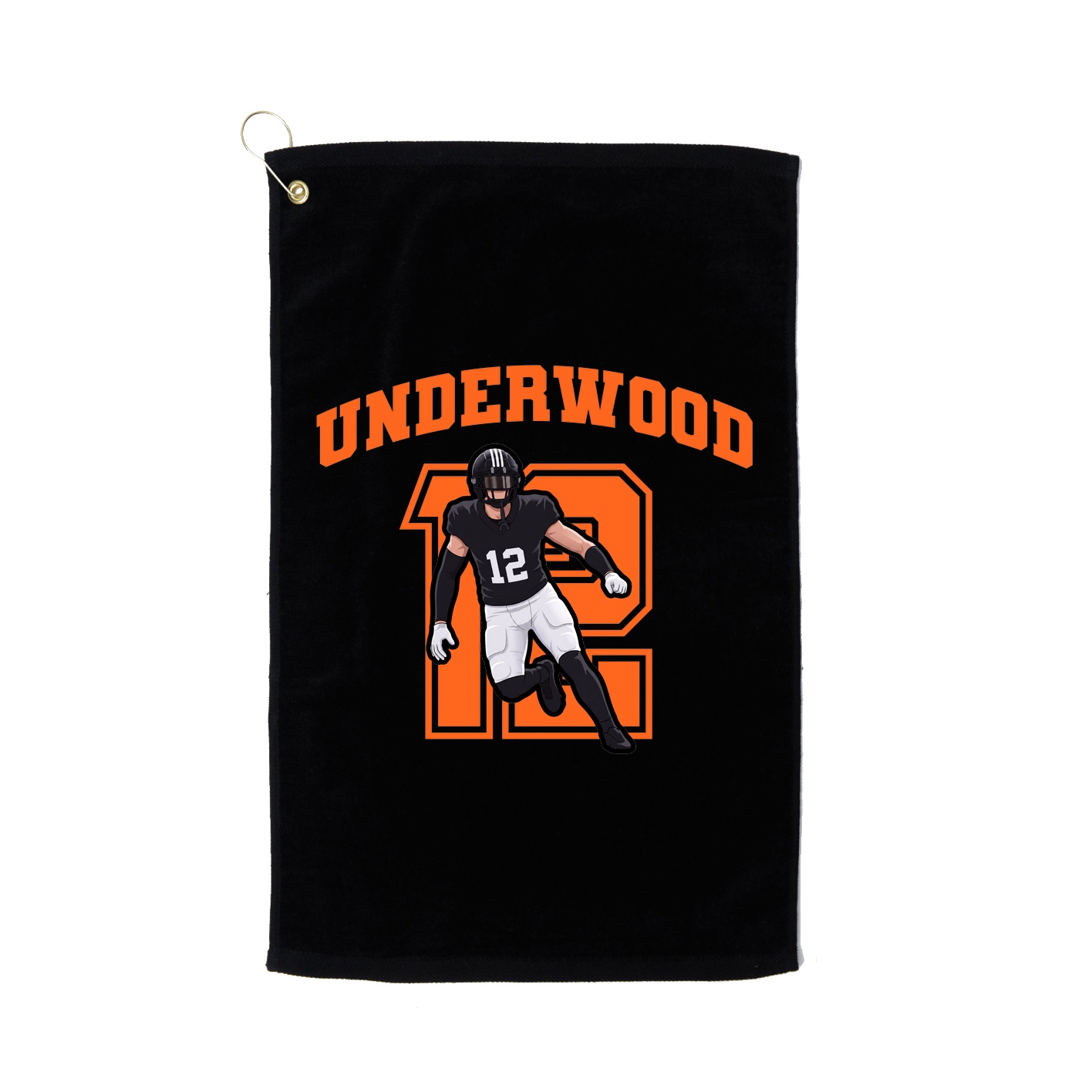 Golf Towel — Number in Black