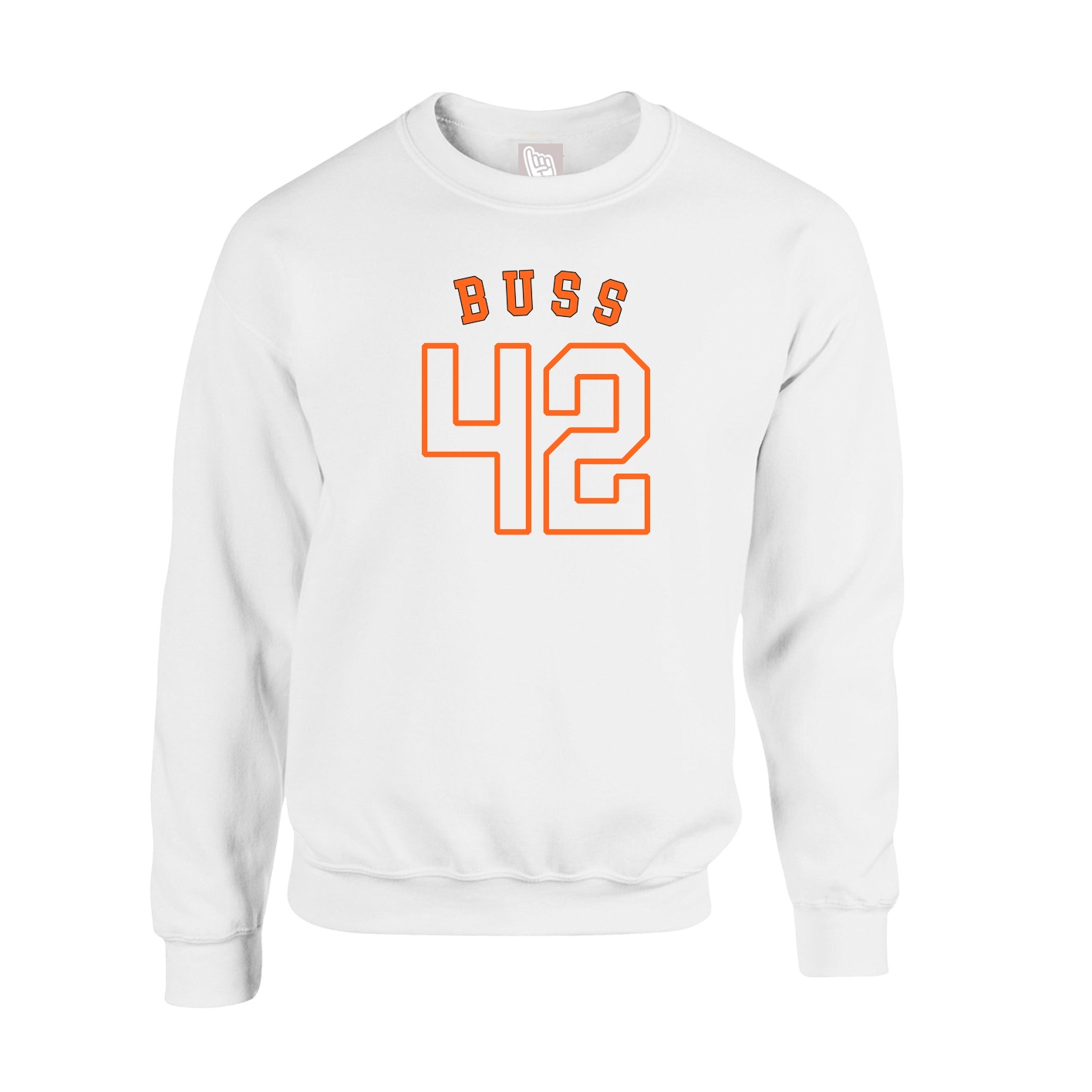 Fleece Crew — Shirsey Arch in White