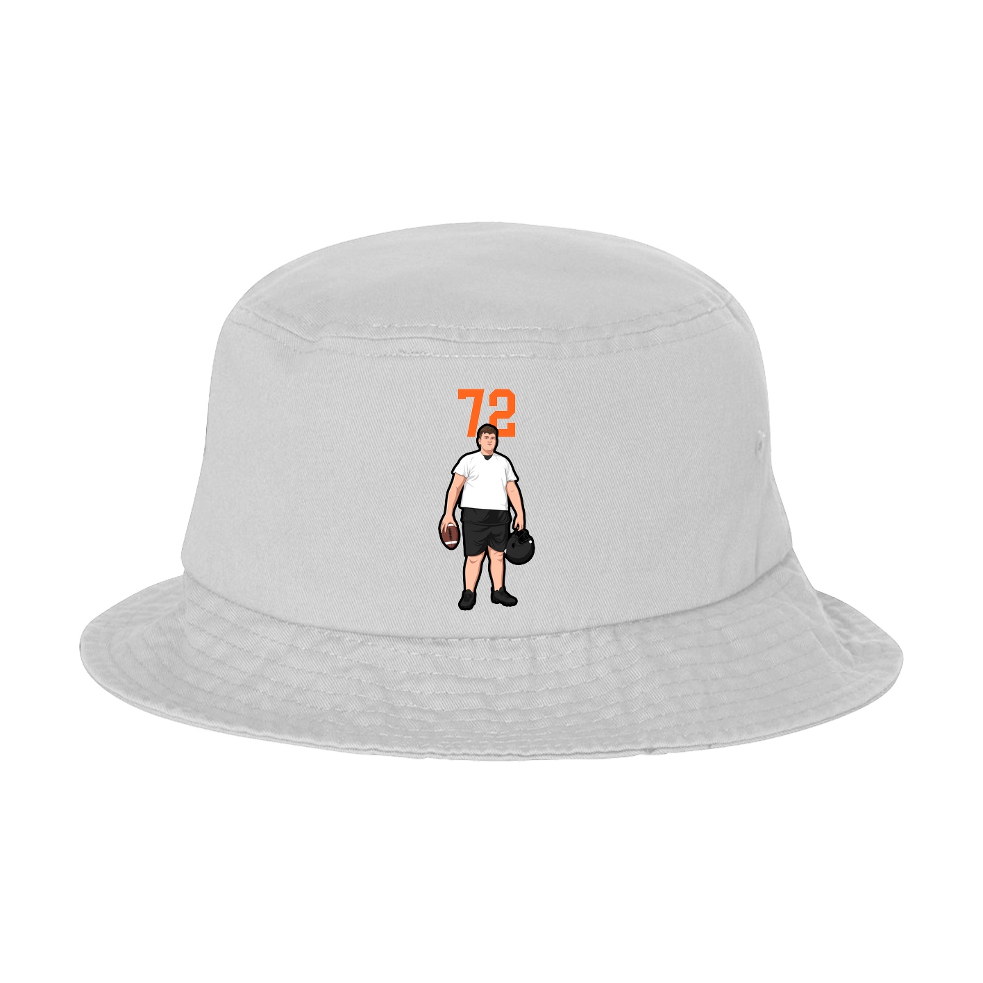 Bucket Cap — Number Top in White