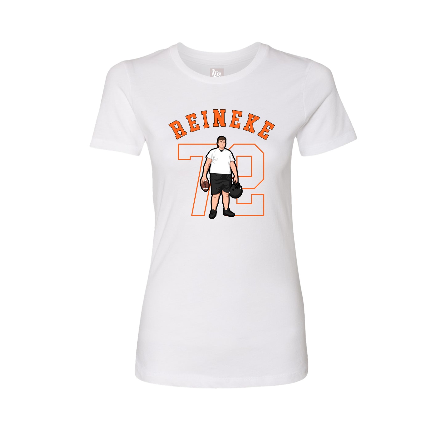 Fitted Women's Tee — Shirsey Arch in White