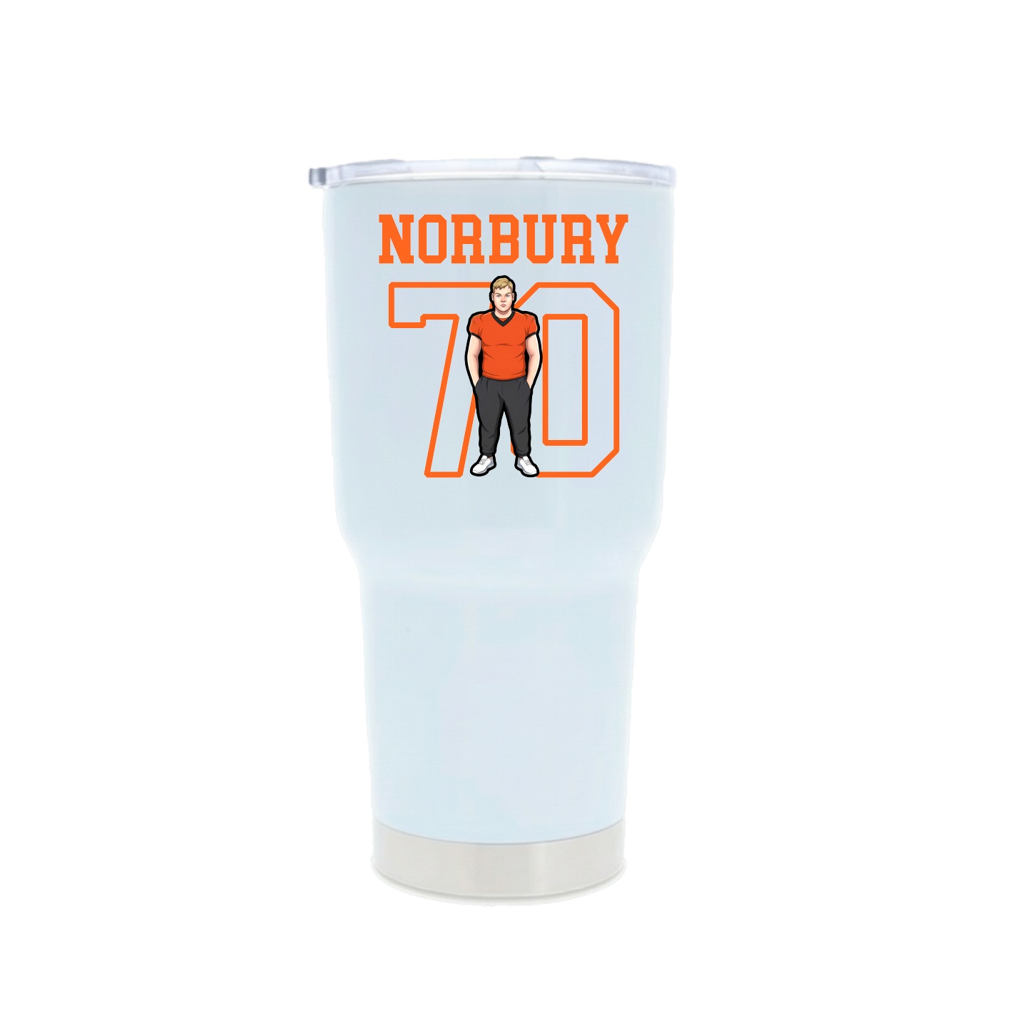 30oz Stainless Steel Tumbler — Shirsey in White