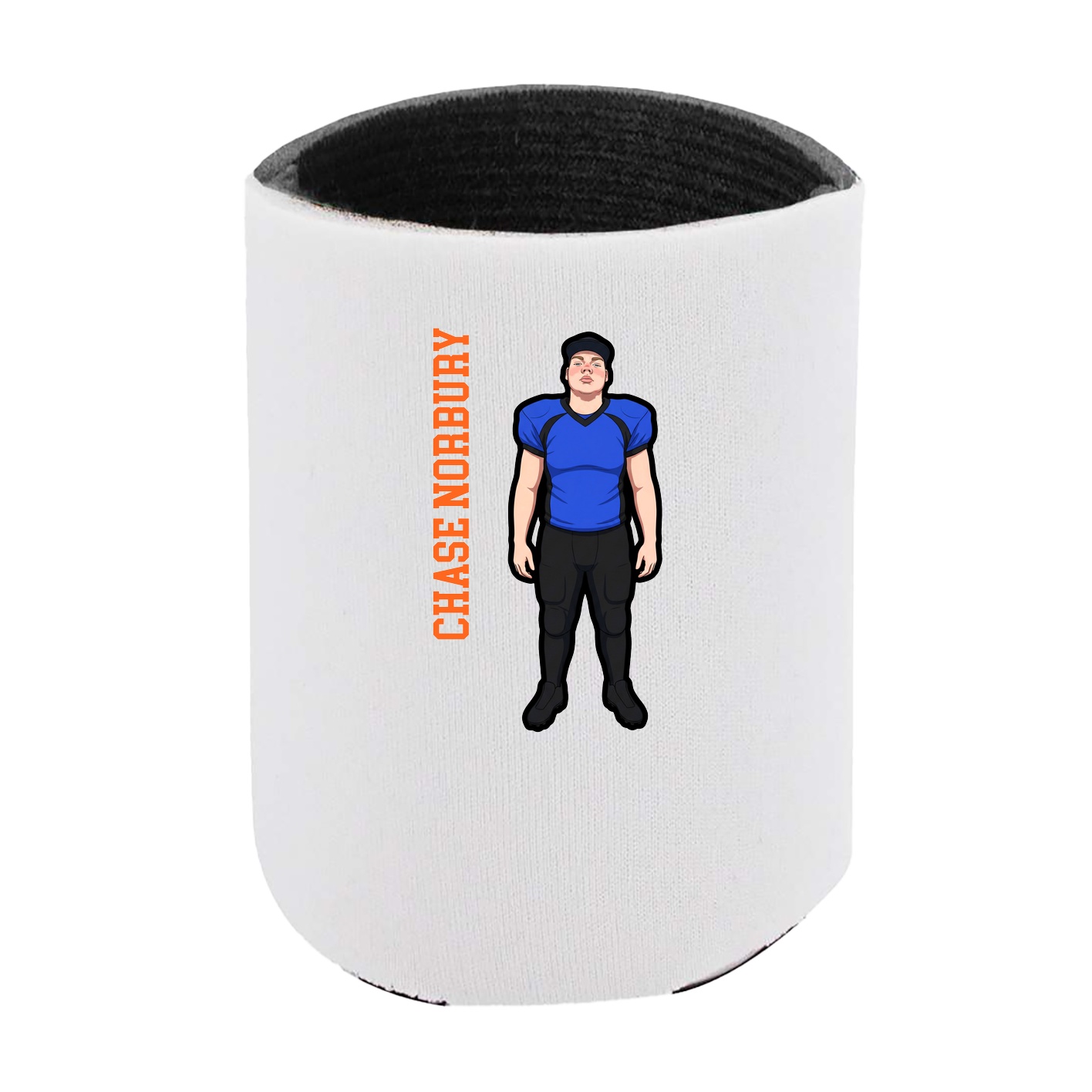Can Holder — Name Vertical in White