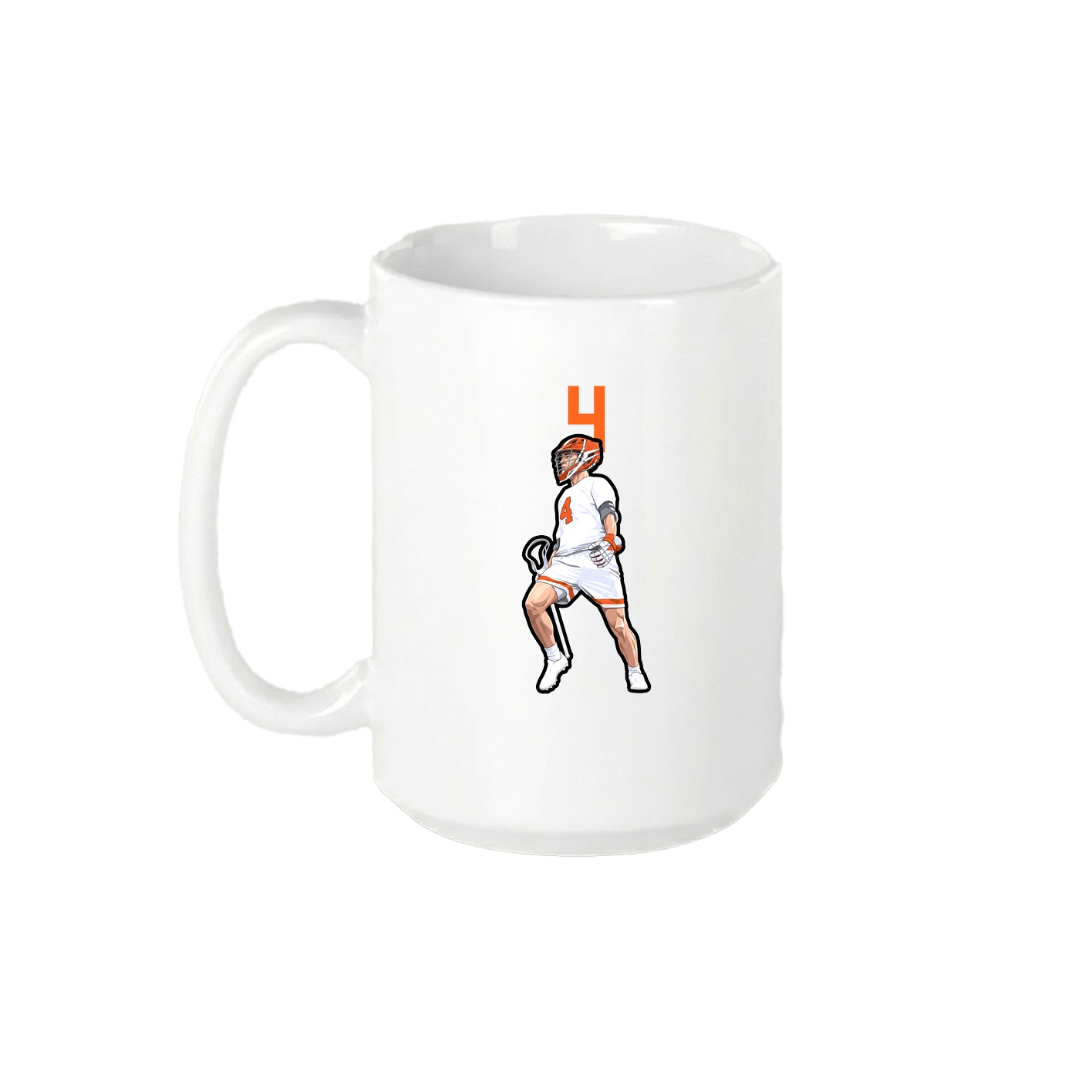 15oz Coffee Mug — Number Top in White